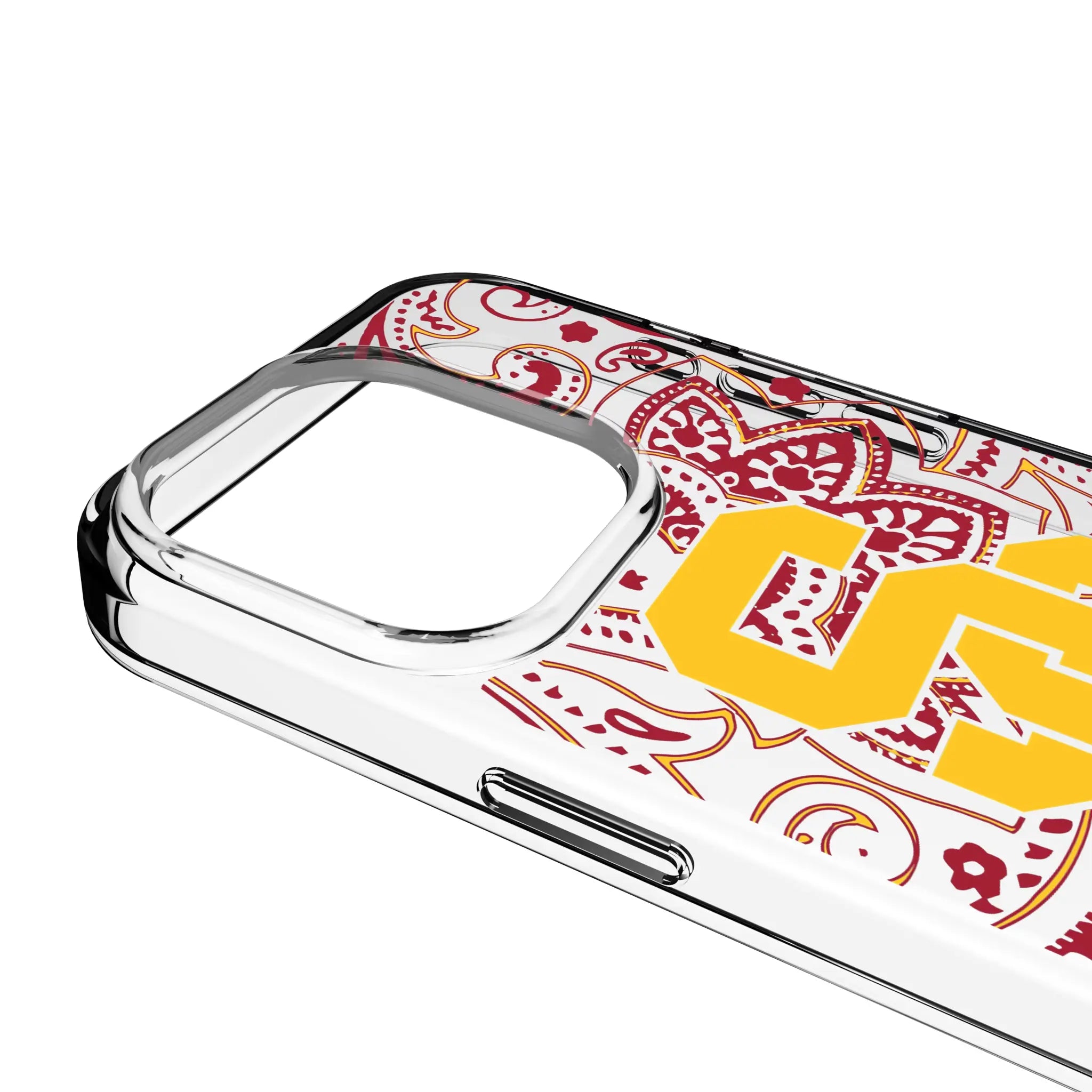 University of Southern California Trojans Paisley Clear Phone Case for Apple iPhone