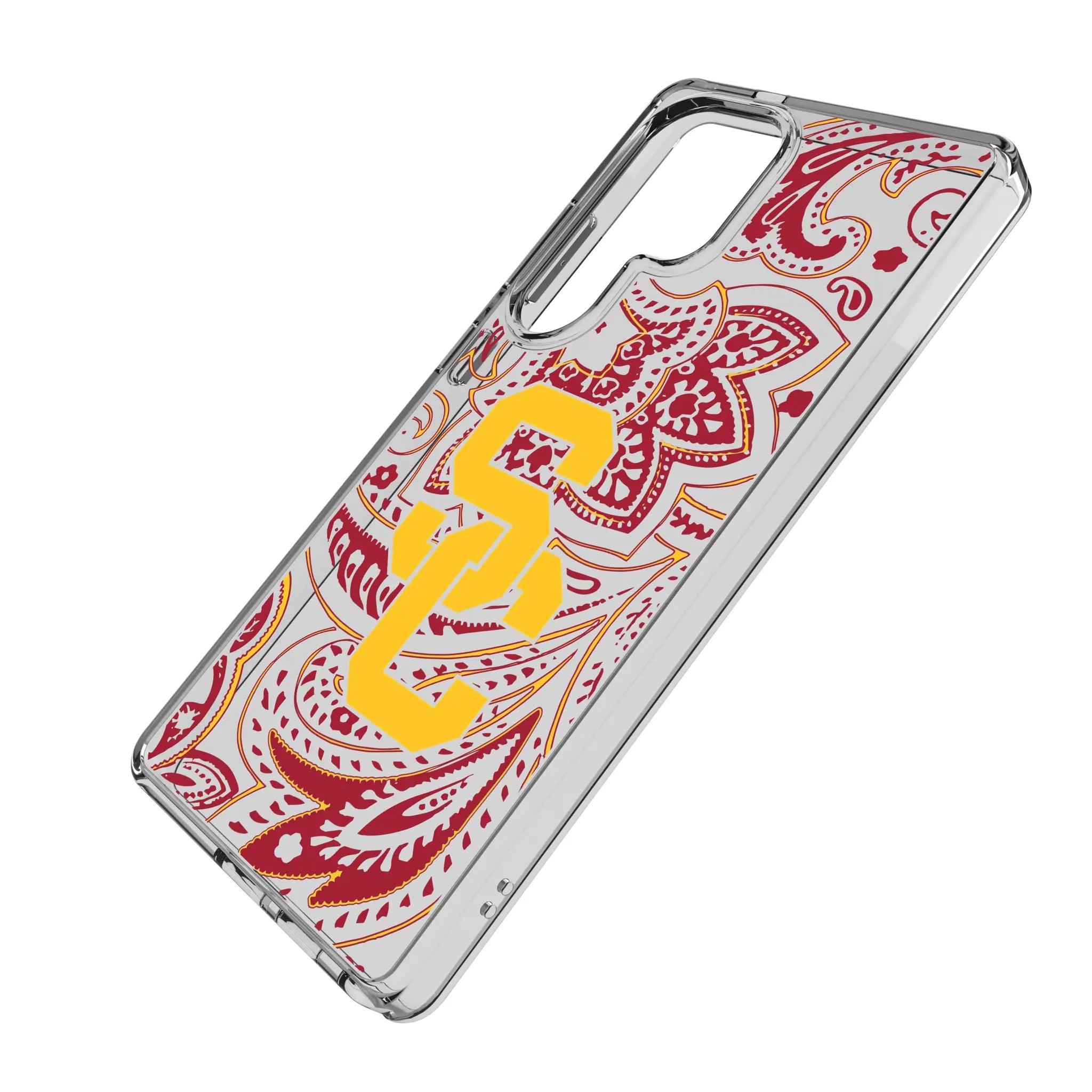 University of Southern California Trojans Paisley Clear Phone Case for Samsung Galaxy