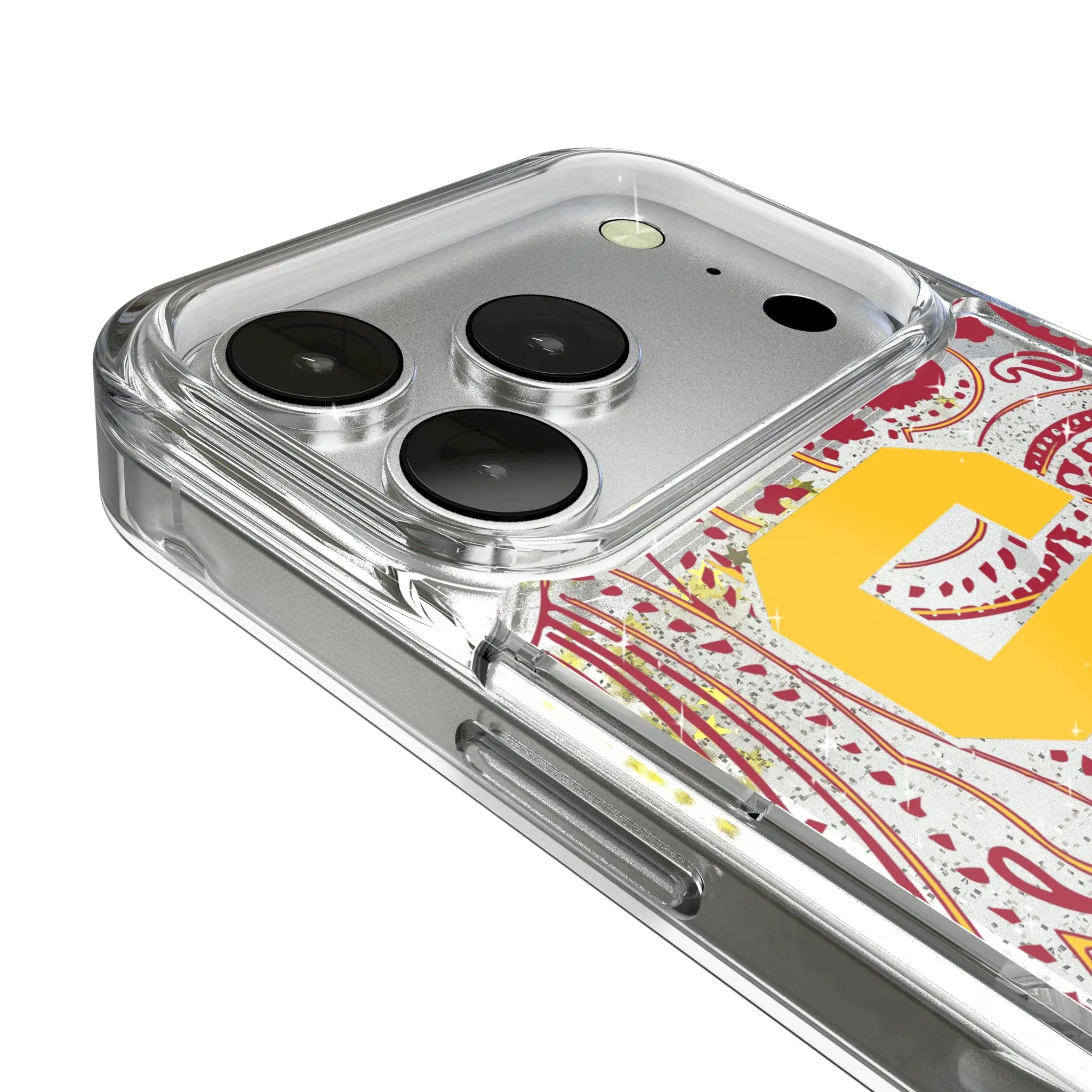 University of Southern California Trojans Paisley Glitter Phone Case
