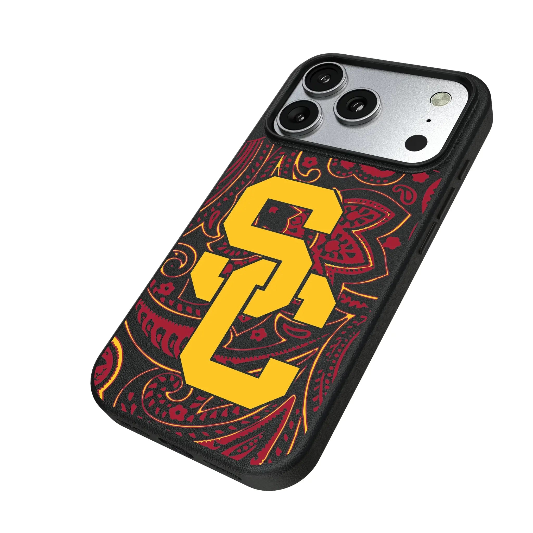 University of Southern California Trojans Paisley MagSafe Compatible Phone Case for Apple iPhone