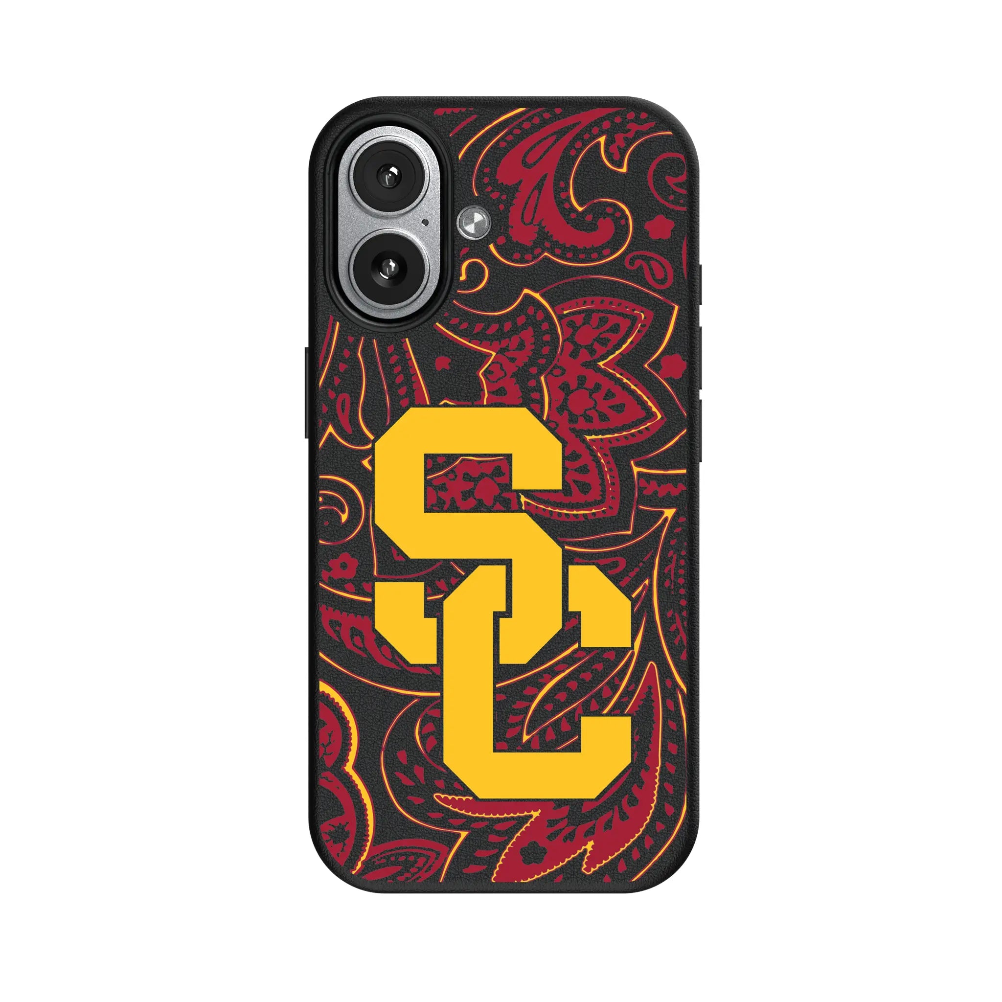 University of Southern California Trojans Paisley MagSafe Compatible Phone Case for Apple iPhone