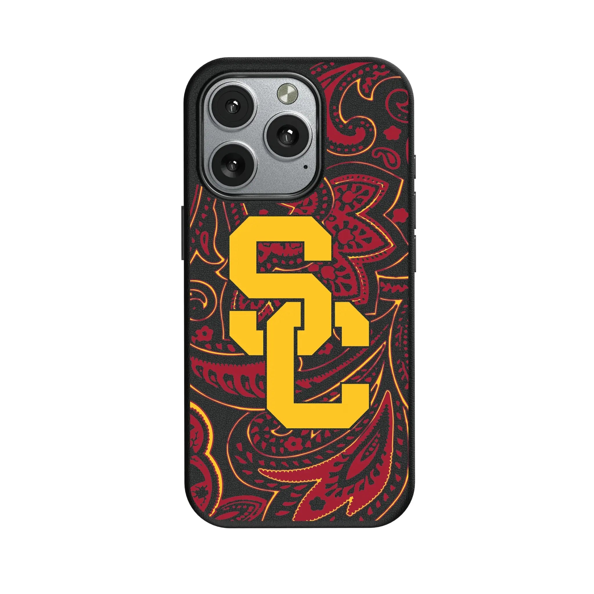 University of Southern California Trojans Paisley MagSafe Compatible Phone Case for Apple iPhone
