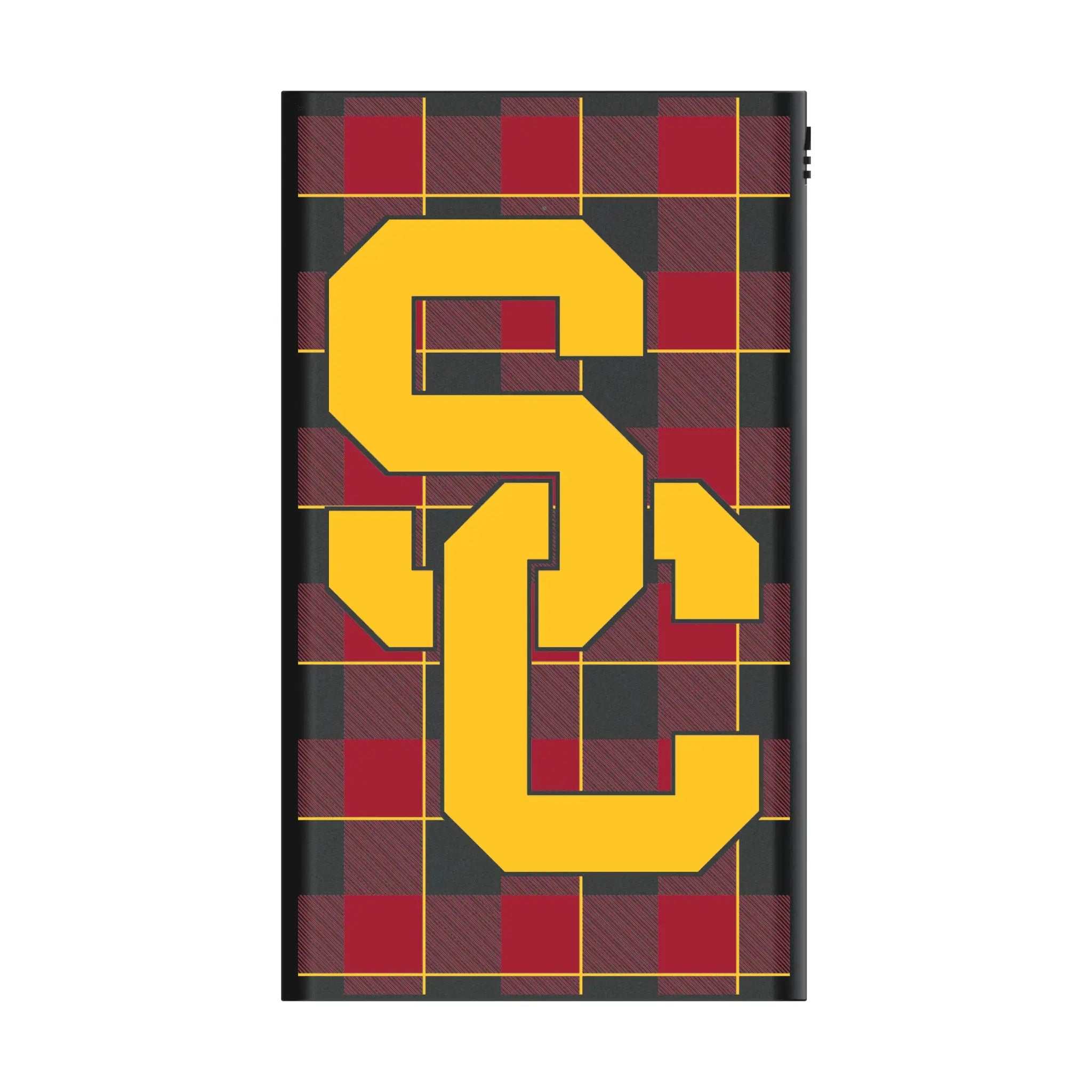 University of Southern California Trojans Plaid 5000mAh Flat Powerbank