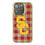 University of Southern California Trojans Plaid Bling Phone Case