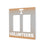 University of Tennessee Volunteers Linen Hidden-Screw Light Switch Plate