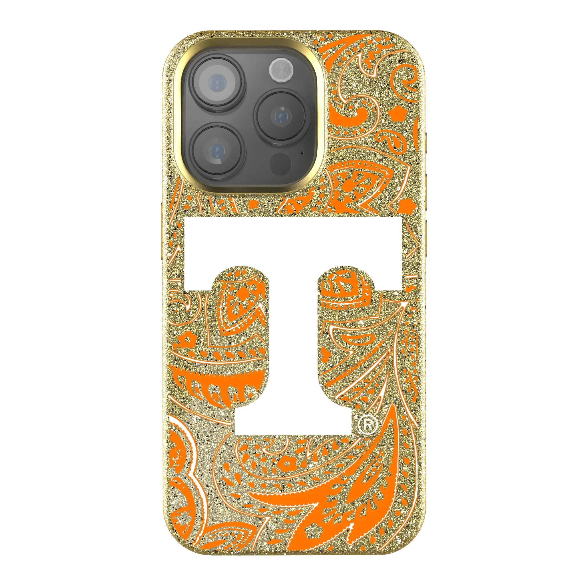 University of Tennessee Volunteers Paisley Bling Phone Case
