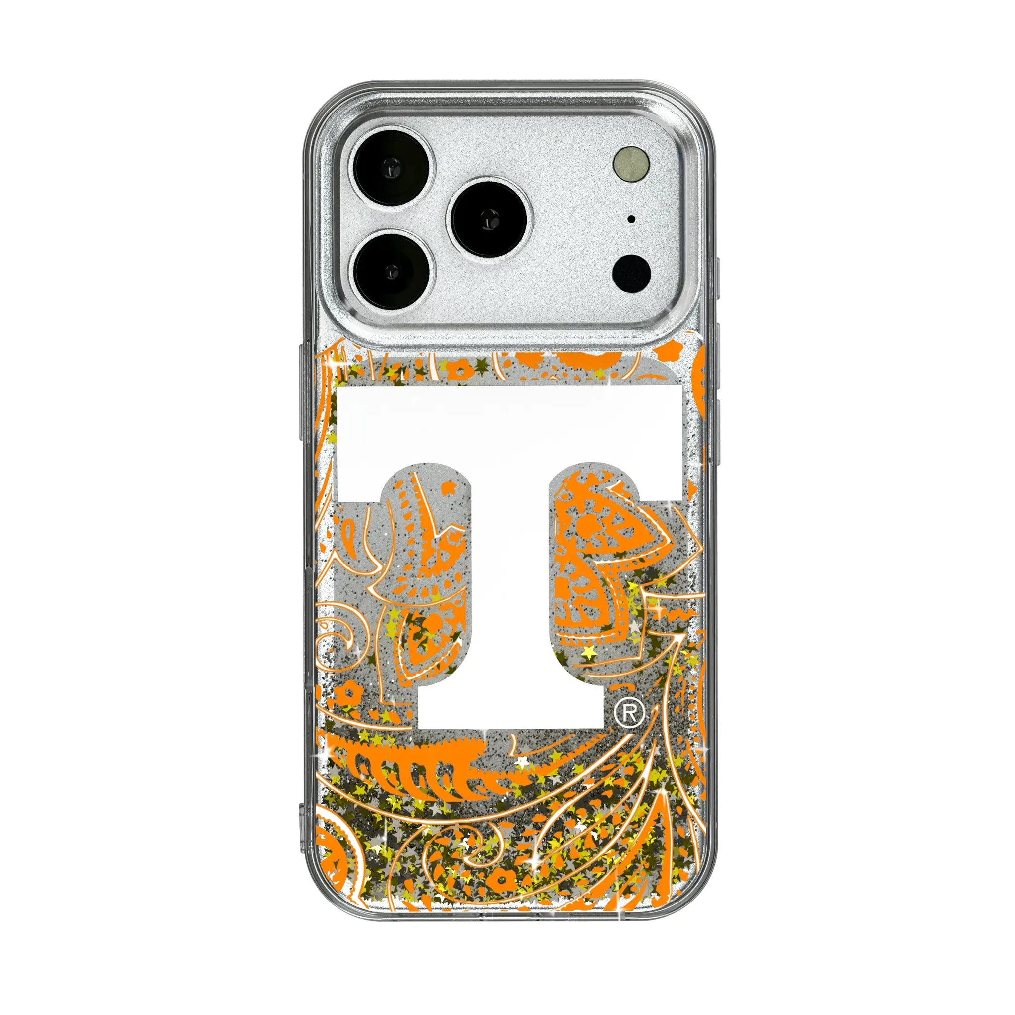 University of Tennessee Volunteers Paisley Glitter Phone Case