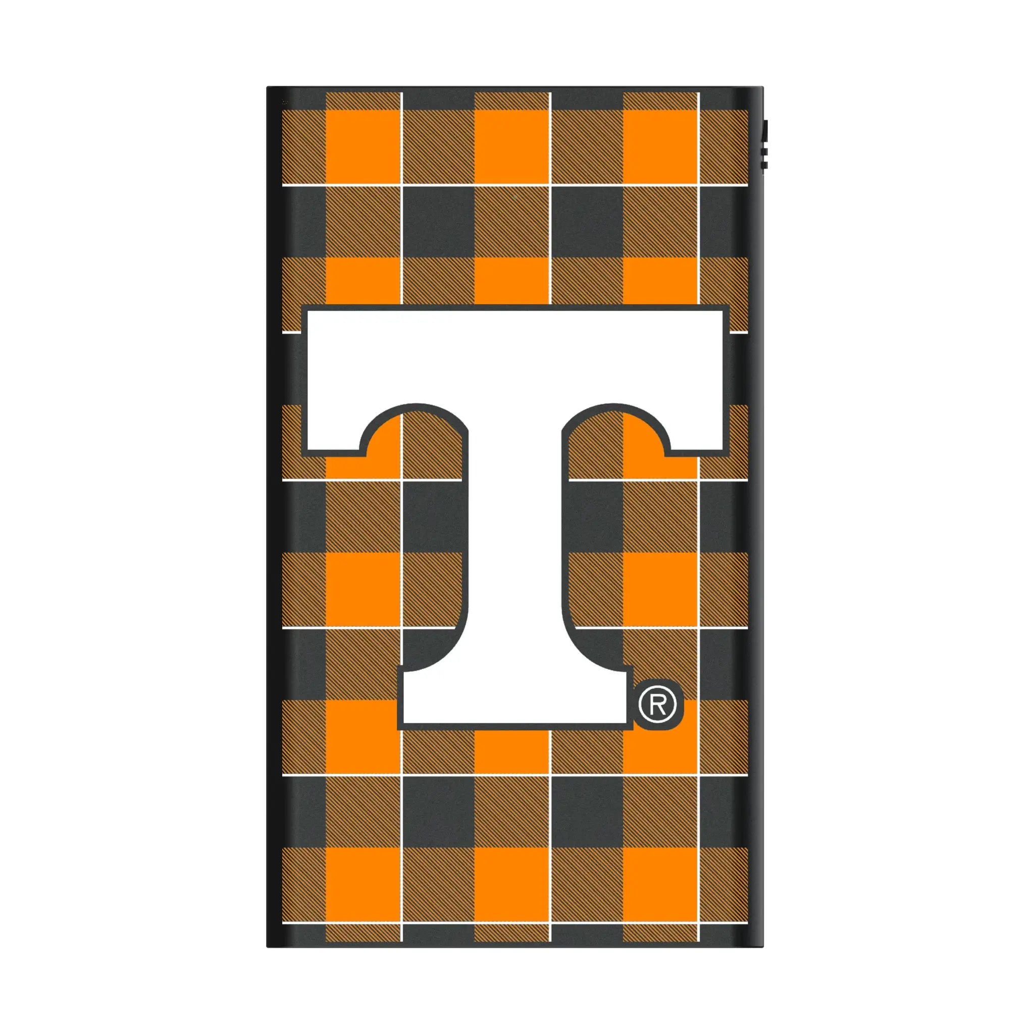 University of Tennessee Volunteers Plaid 5000mAh Flat Powerbank