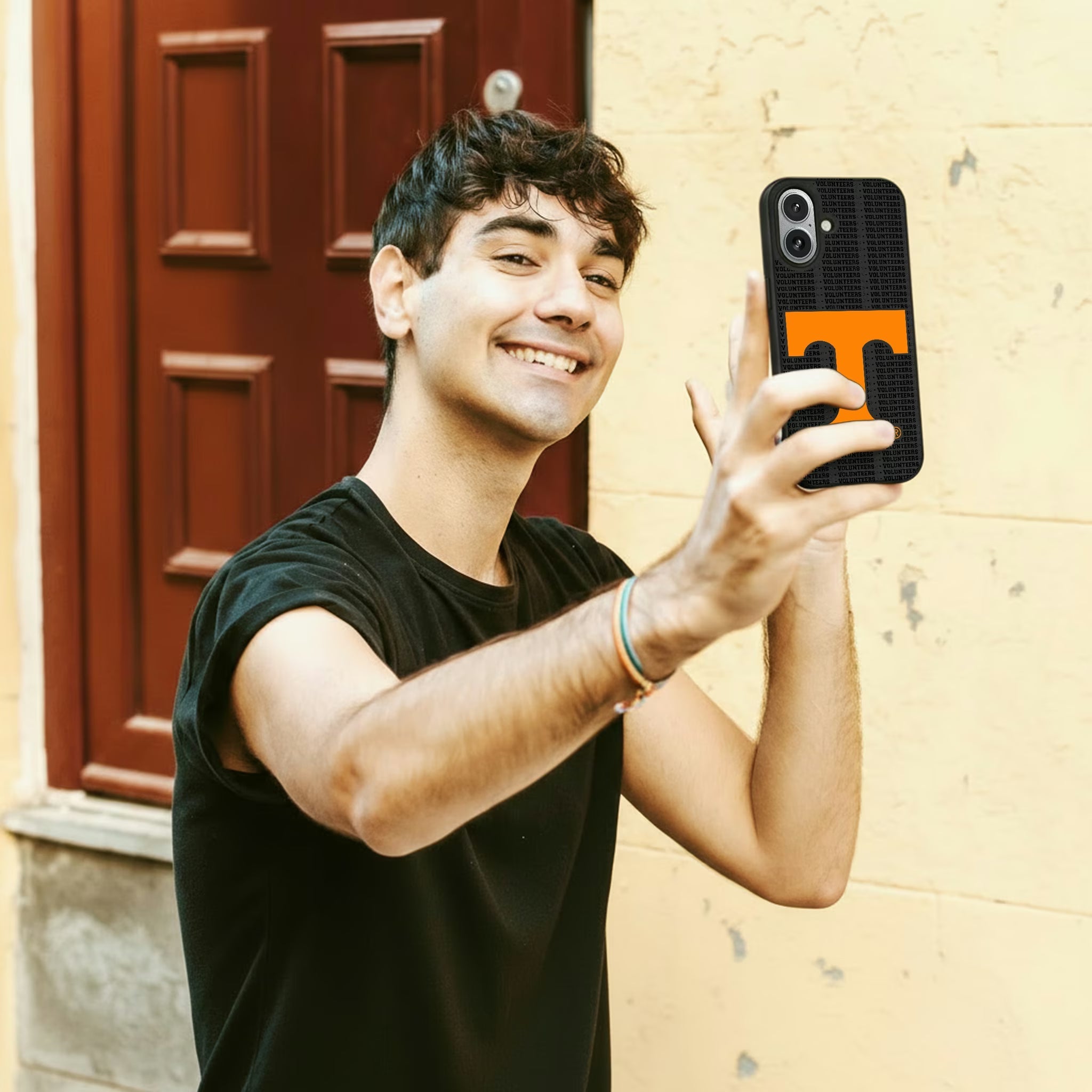 University of Tennessee Volunteers Text Backdrop MagSafe Compatible Phone Case for Apple iPhone - Sports Gifts, Sports Memorabilia, Sports Collectibles, Fan Shop