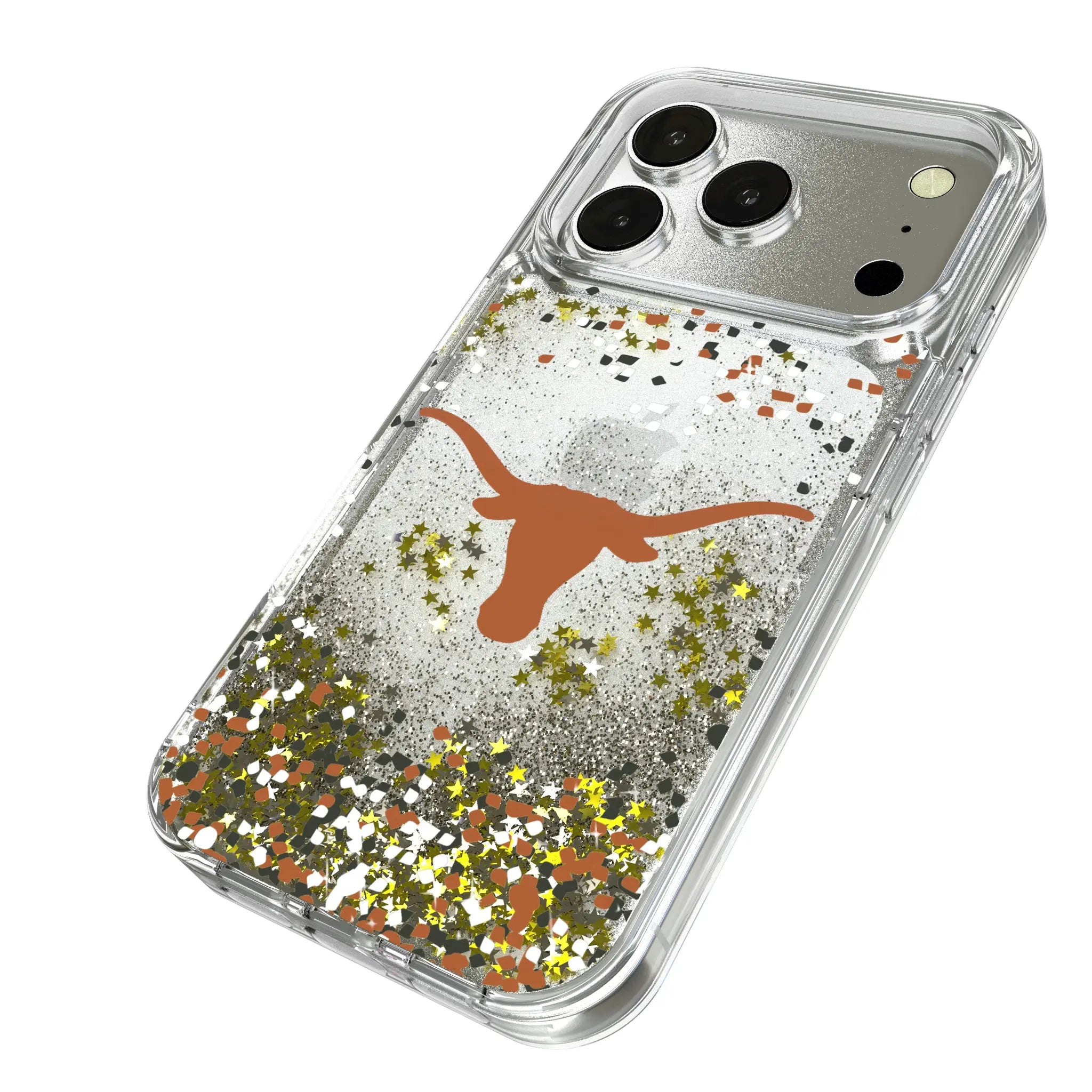 University of Texas Longhorns Confetti Glitter Phone Case