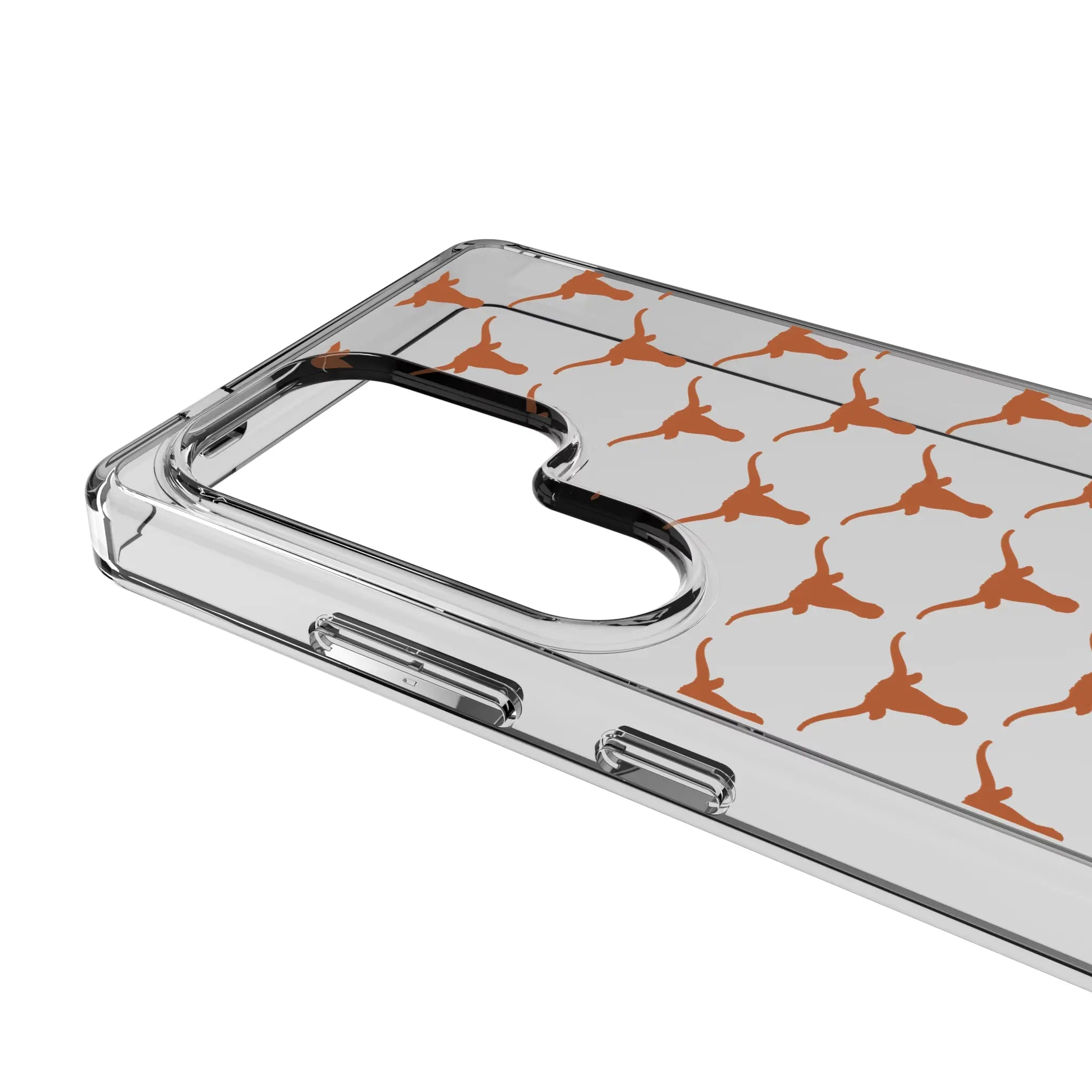 University of Texas Longhorns Fashion Pattern Clear Phone Case for Samsung Galaxy