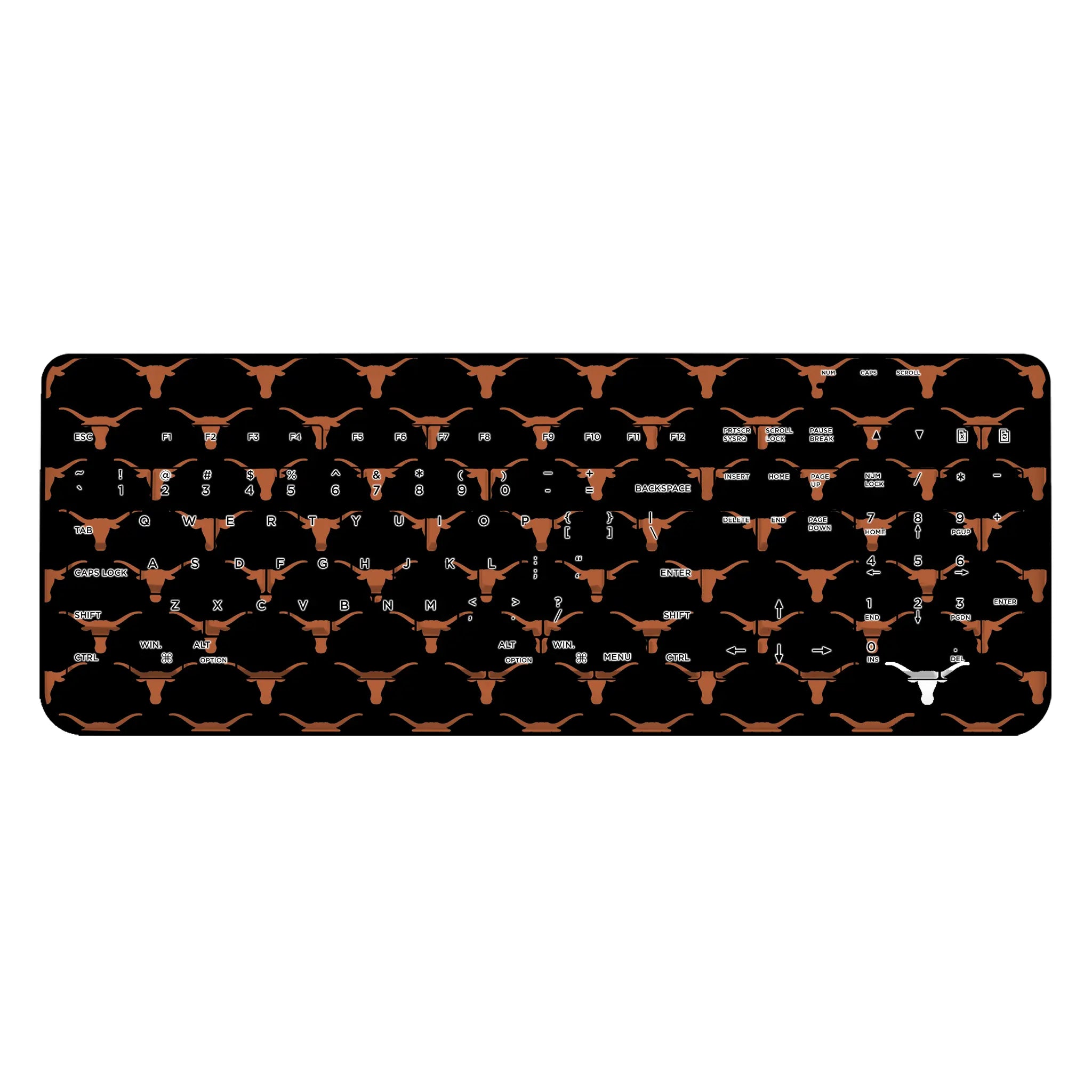 University of Texas Longhorns Fashion Pattern Wireless USB Keyboard