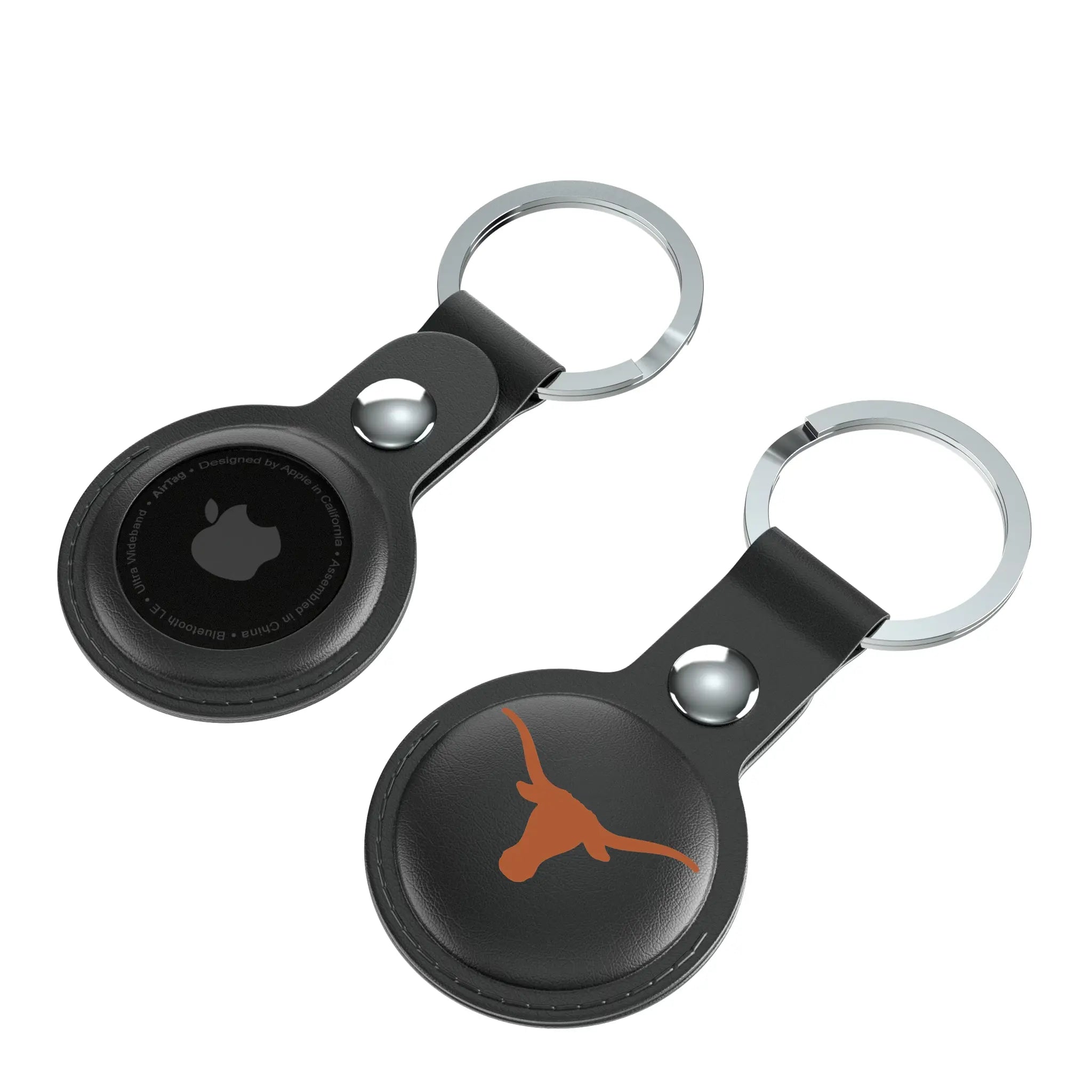 University of Texas Longhorns Insignia Black Airtag Holder 2-Pack