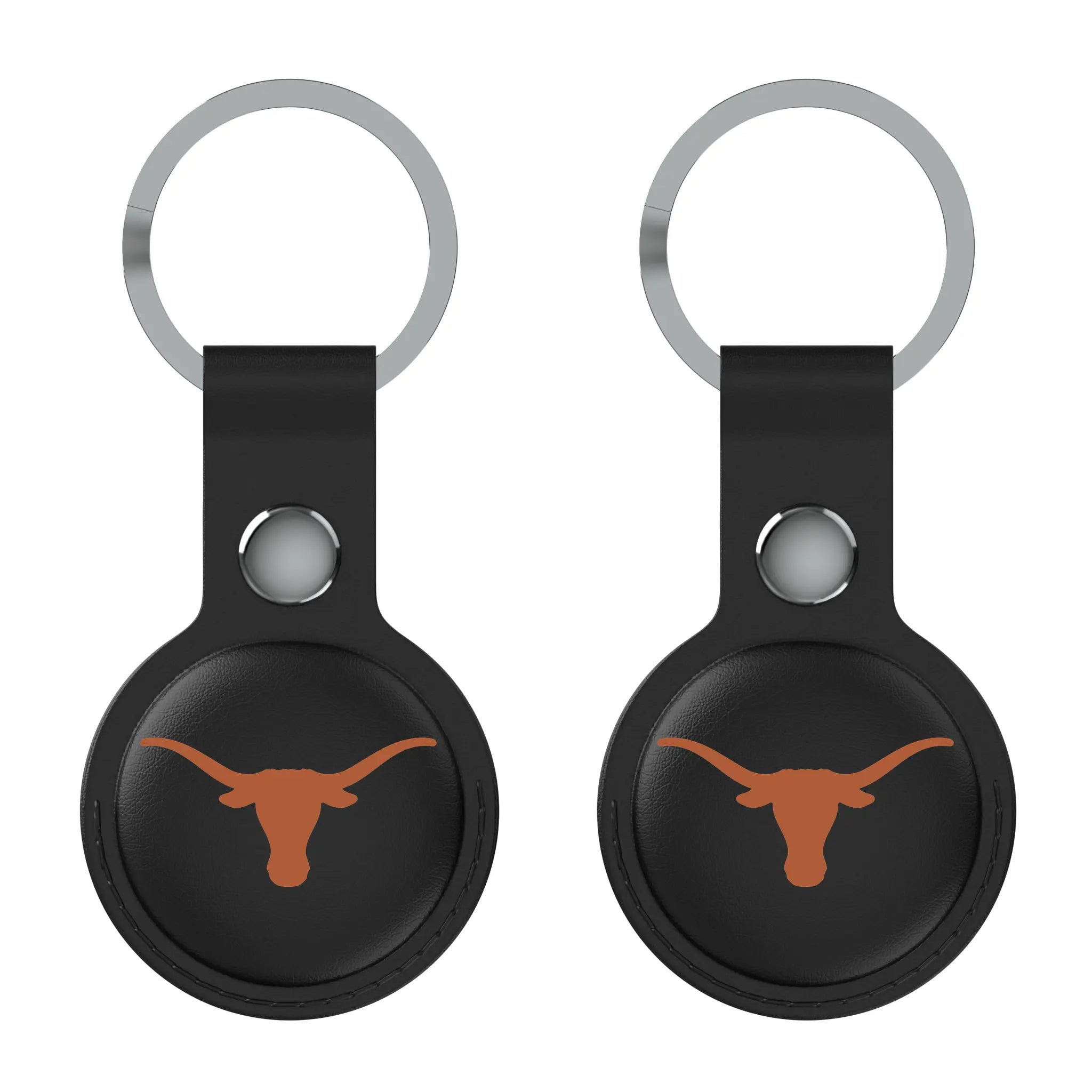 University of Texas Longhorns Insignia Black Airtag Holder 2-Pack