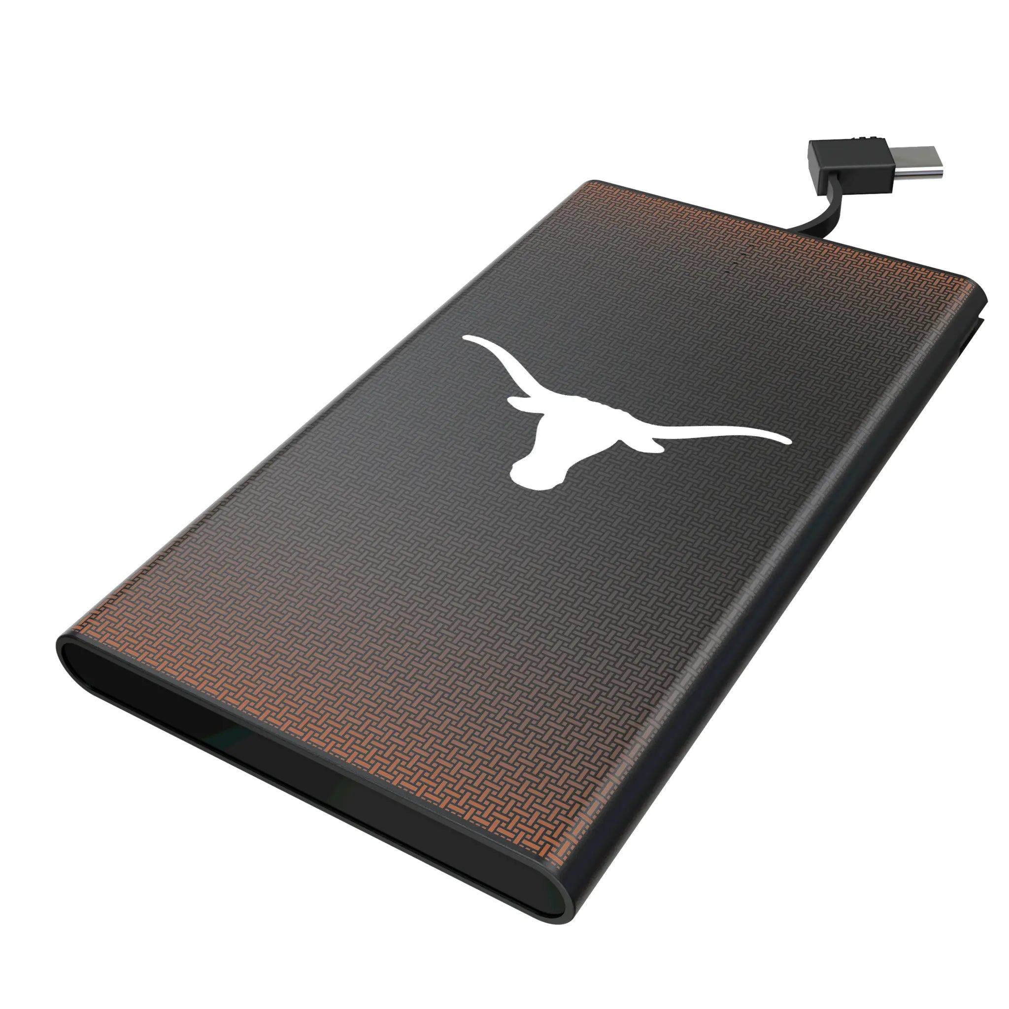 University of Texas Longhorns Linen 5000mAh Flat Powerbank