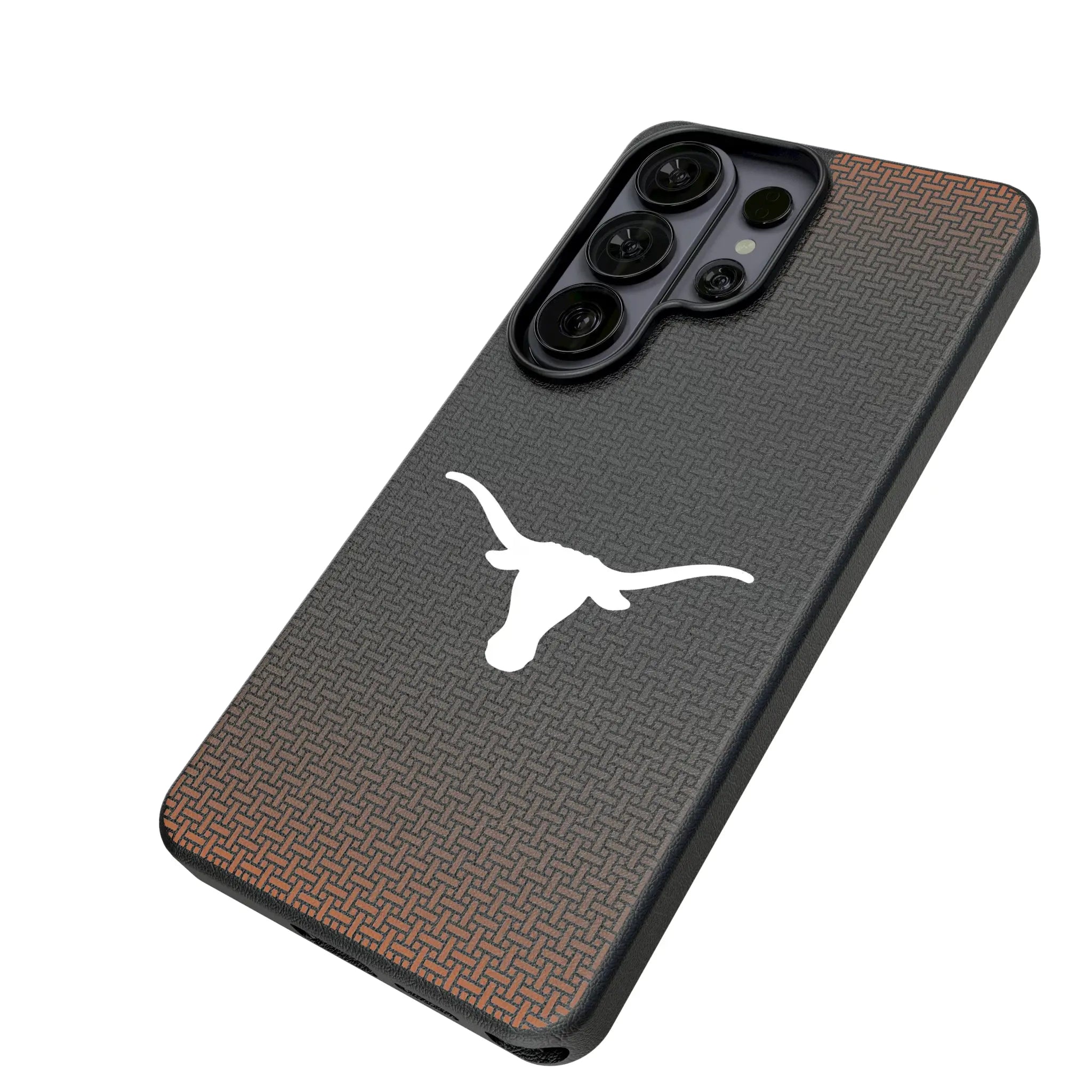 University of Texas Longhorns Linen MagSafe Compatible Phone Case for Samsung Galaxy