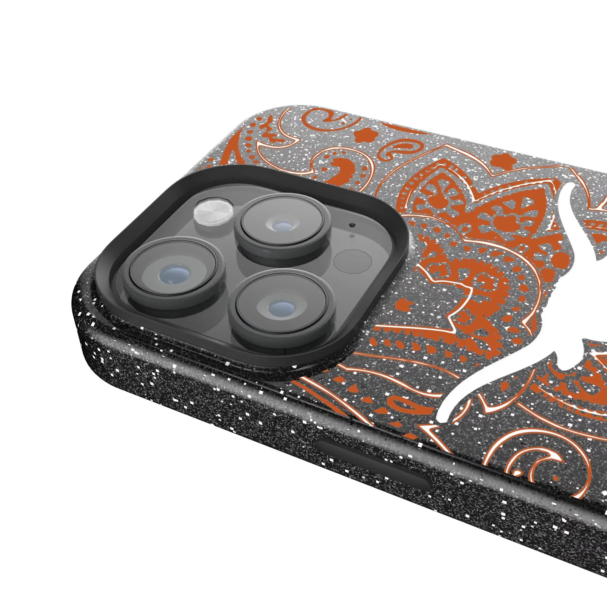 University of Texas Longhorns Paisley Bling Phone Case