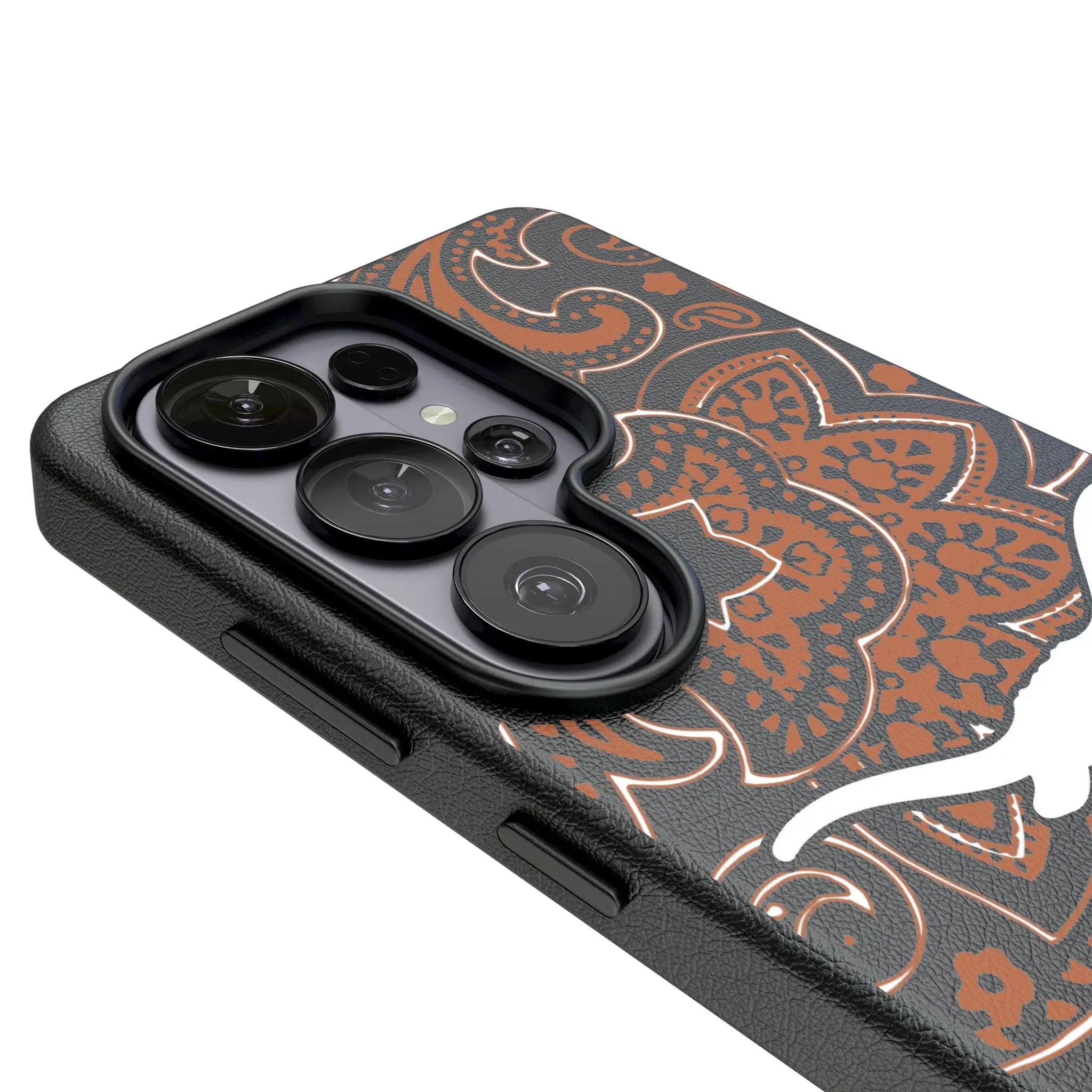 University of Texas Longhorns Paisley MagSafe Compatible Phone Case for Samsung Galaxy