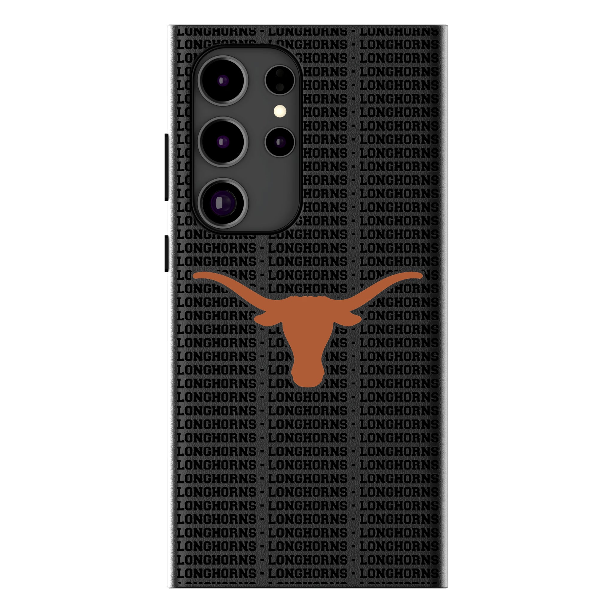 University of Texas Longhorns Text Backdrop MagSafe Compatible Phone Case for Samsung Galaxy