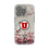 University of Utah Utes Confetti Clear Phone Case for Apple iPhone