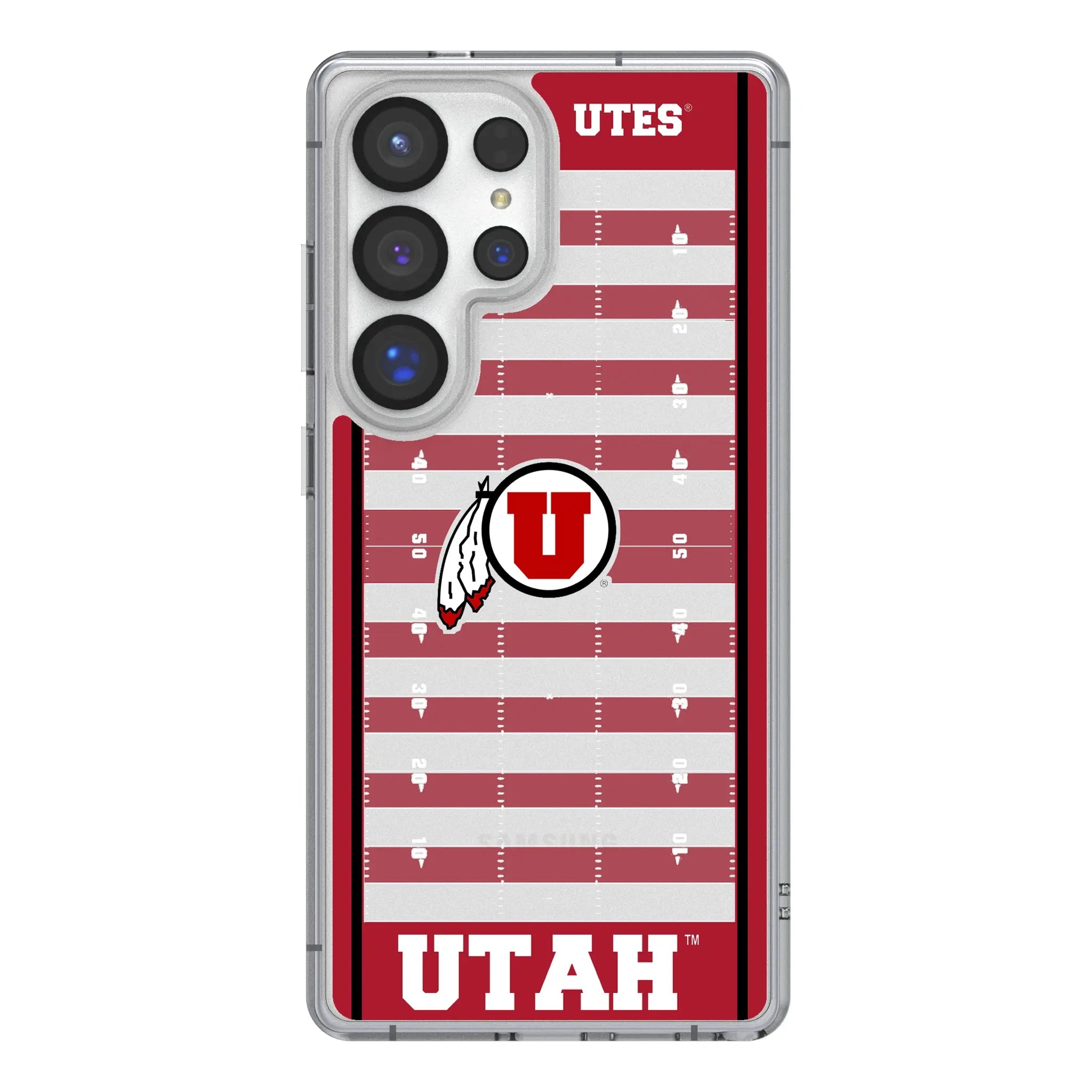 University of Utah Utes Field Clear Phone Case for Samsung Galaxy