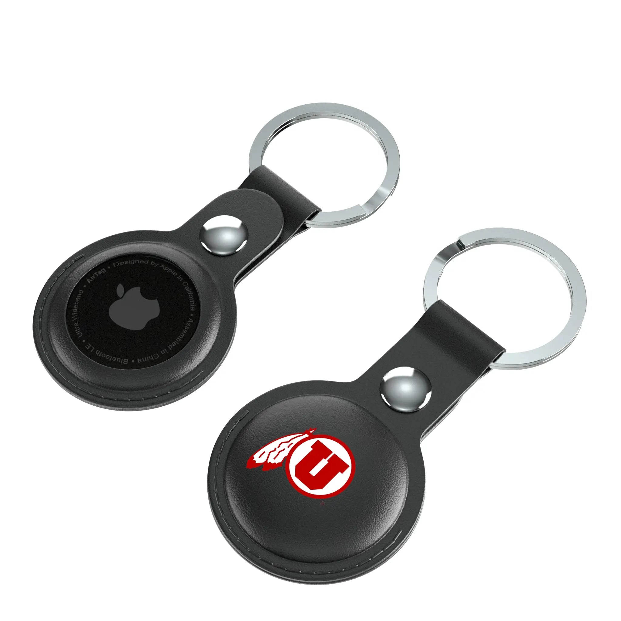 University of Utah Utes Insignia Black Airtag Holder 2-Pack