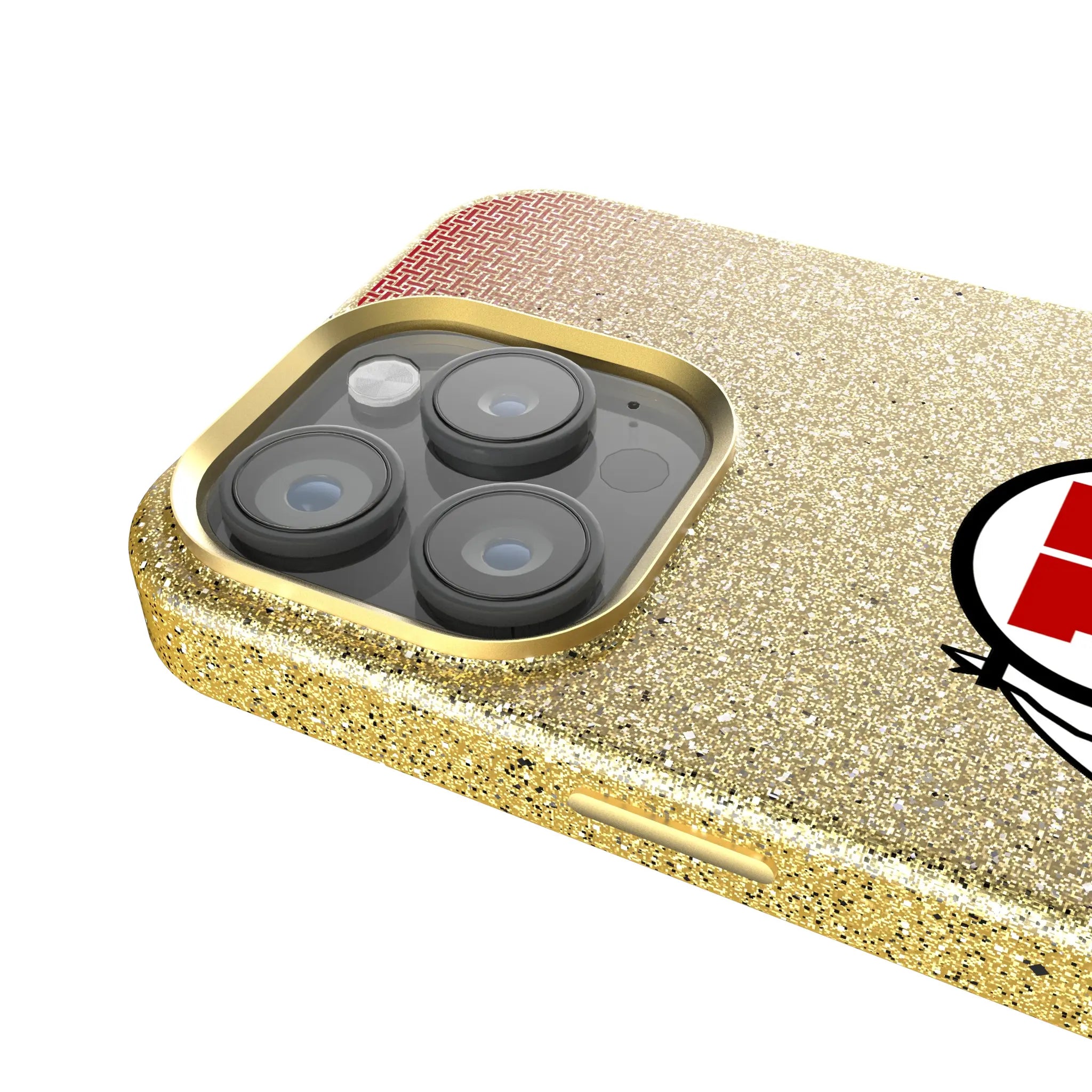University of Utah Utes Linen Bling Phone Case for Apple iPhone