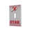 University of Utah Utes Linen Hidden-Screw Light Switch Plate
