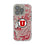 University of Utah Utes Paisley Clear Phone Case for Apple iPhone