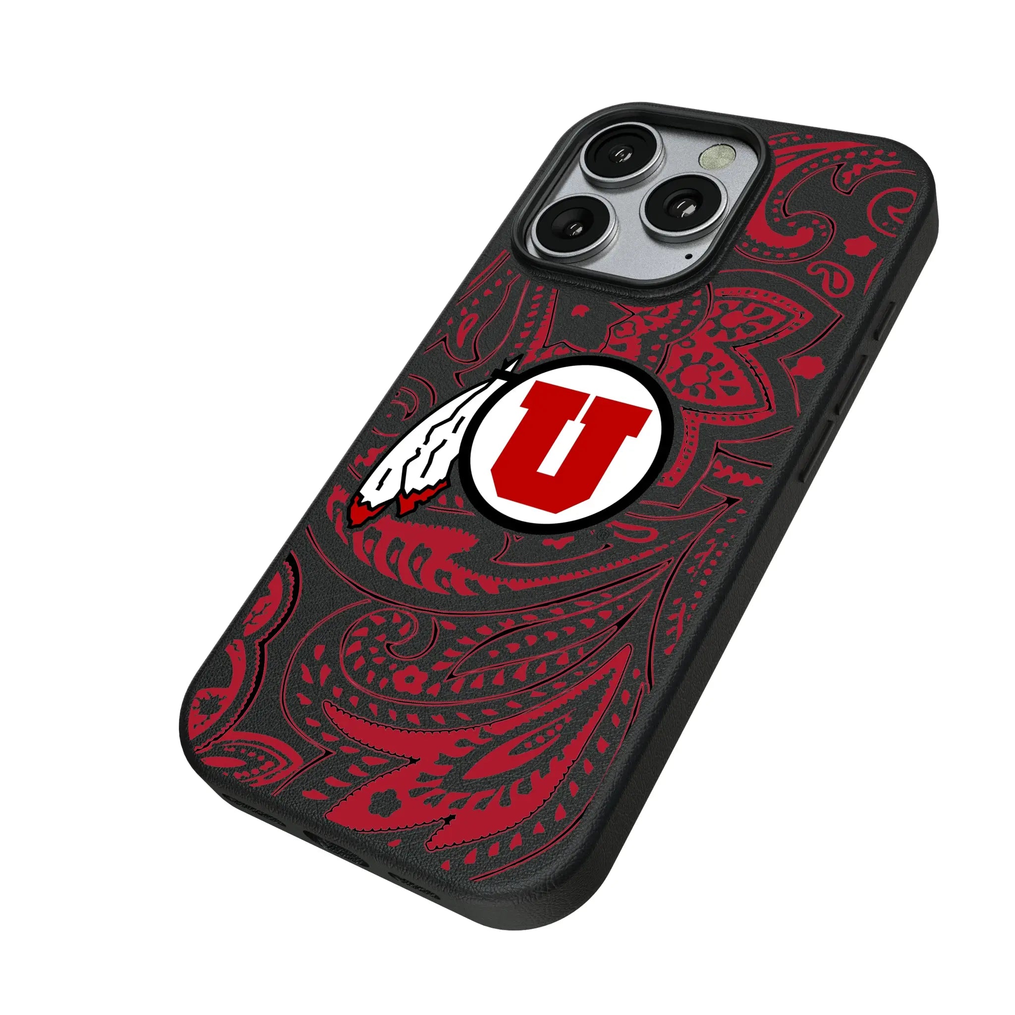 University of Utah Utes Paisley MagSafe Compatible Phone Case for Apple iPhone
