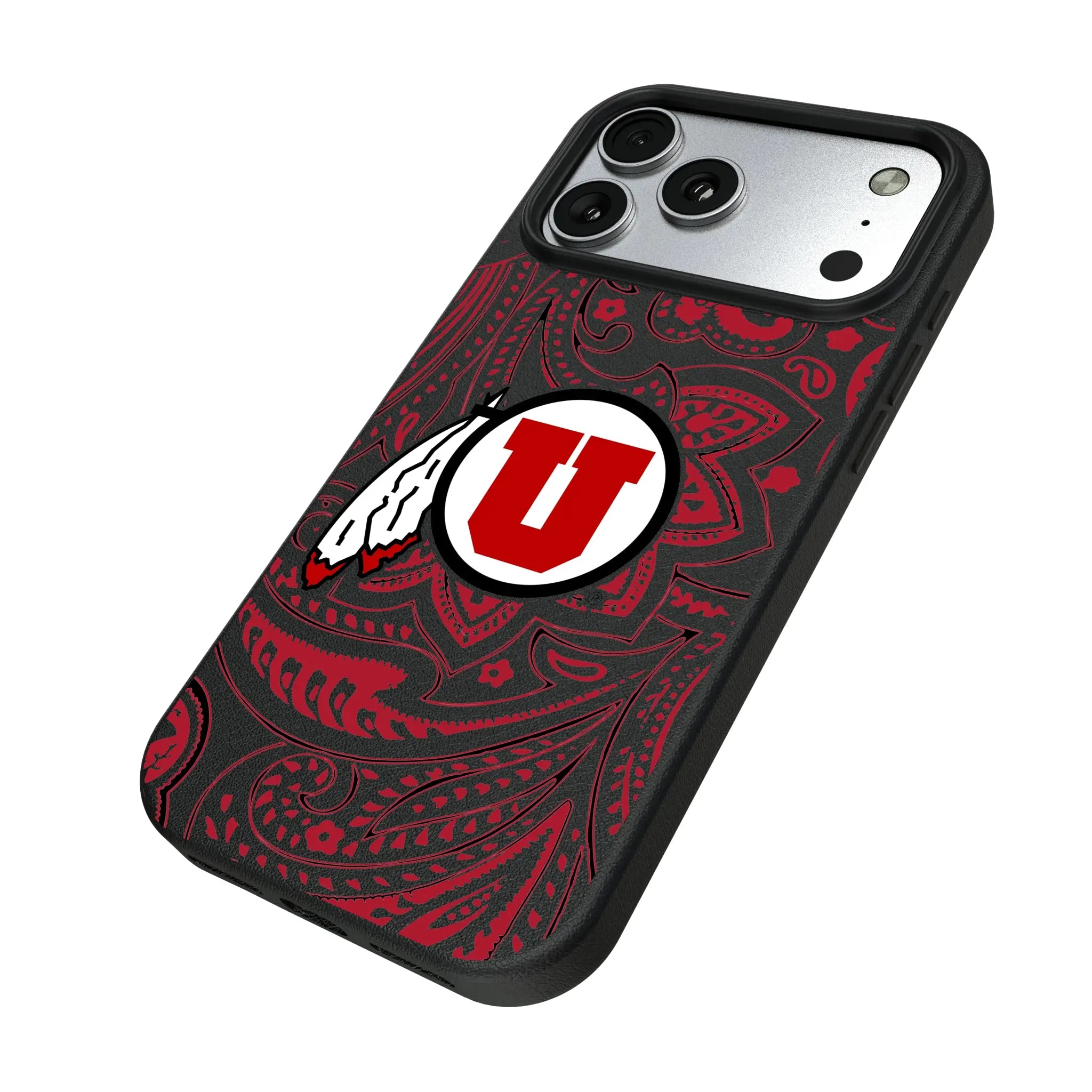 University of Utah Utes Paisley MagSafe Compatible Phone Case for Apple iPhone