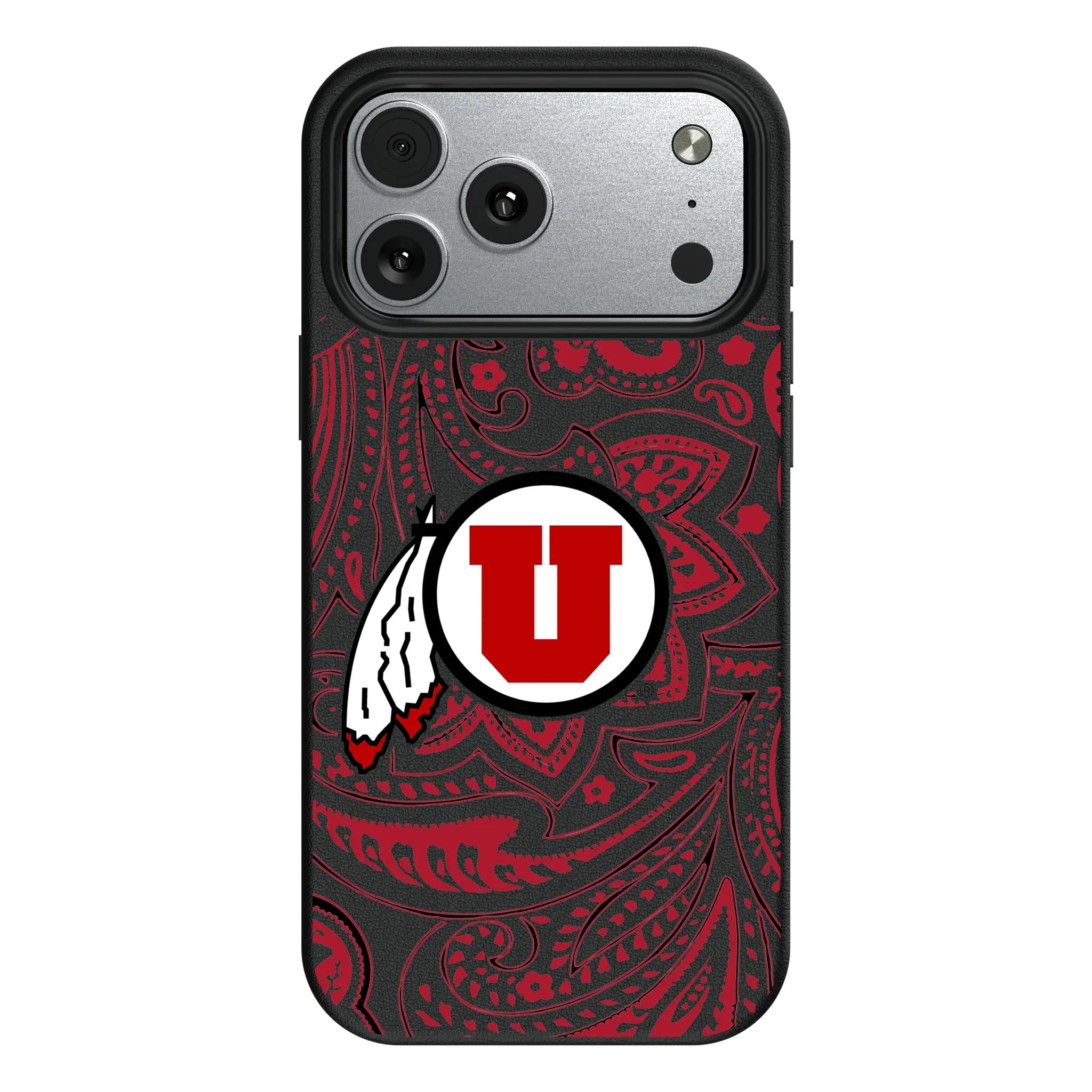 University of Utah Utes Paisley MagSafe Compatible Phone Case for Apple iPhone