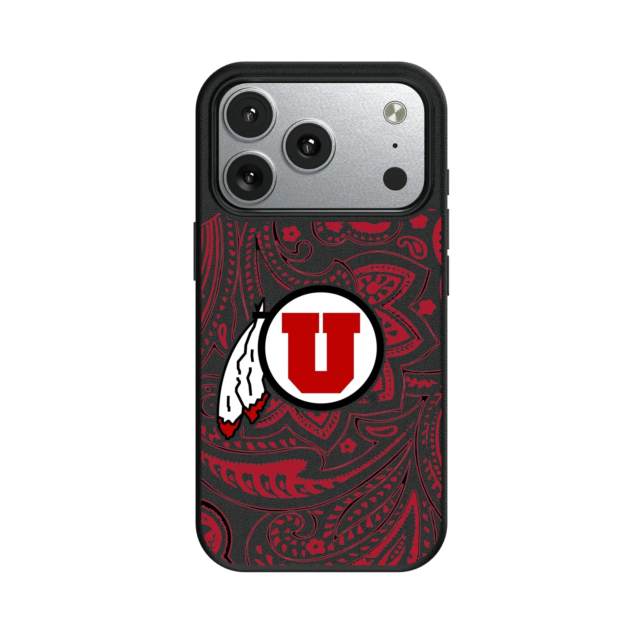 University of Utah Utes Paisley MagSafe Compatible Phone Case for Apple iPhone