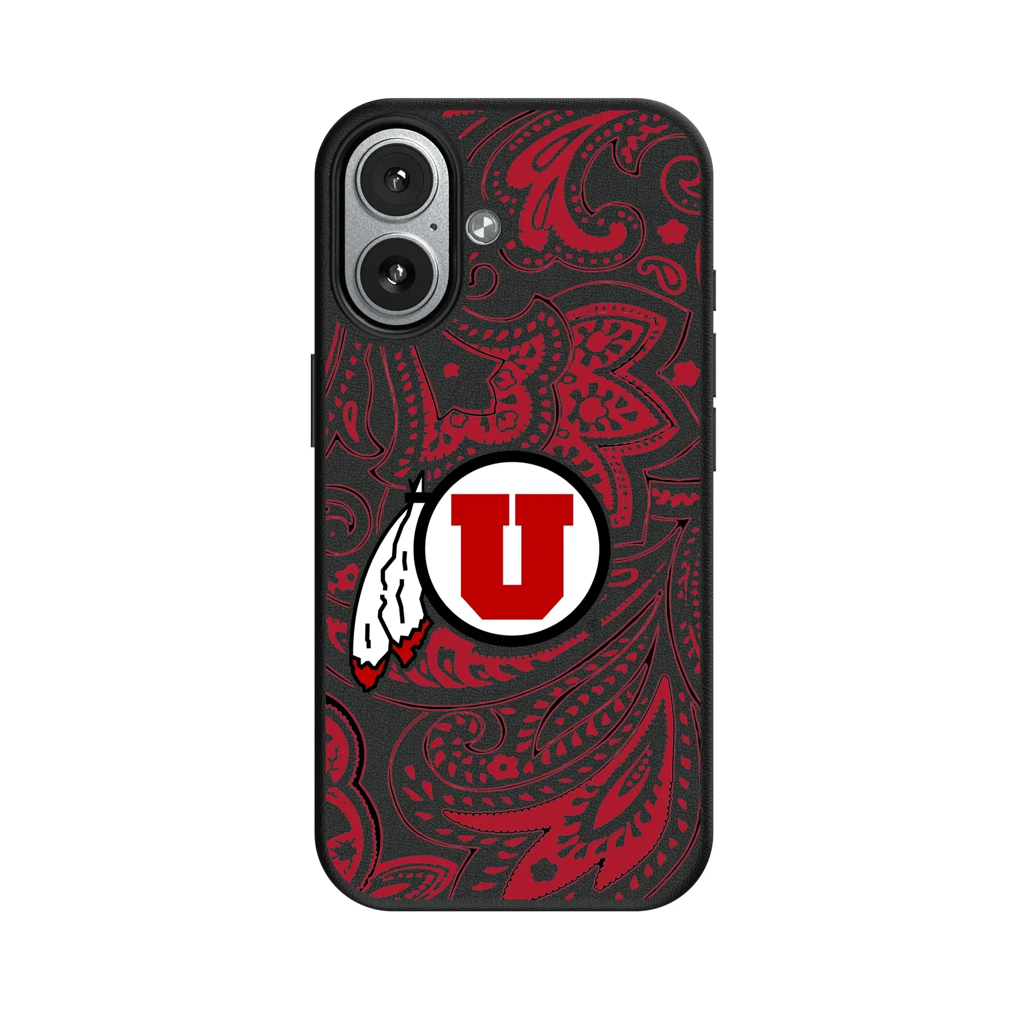 University of Utah Utes Paisley MagSafe Compatible Phone Case for Apple iPhone