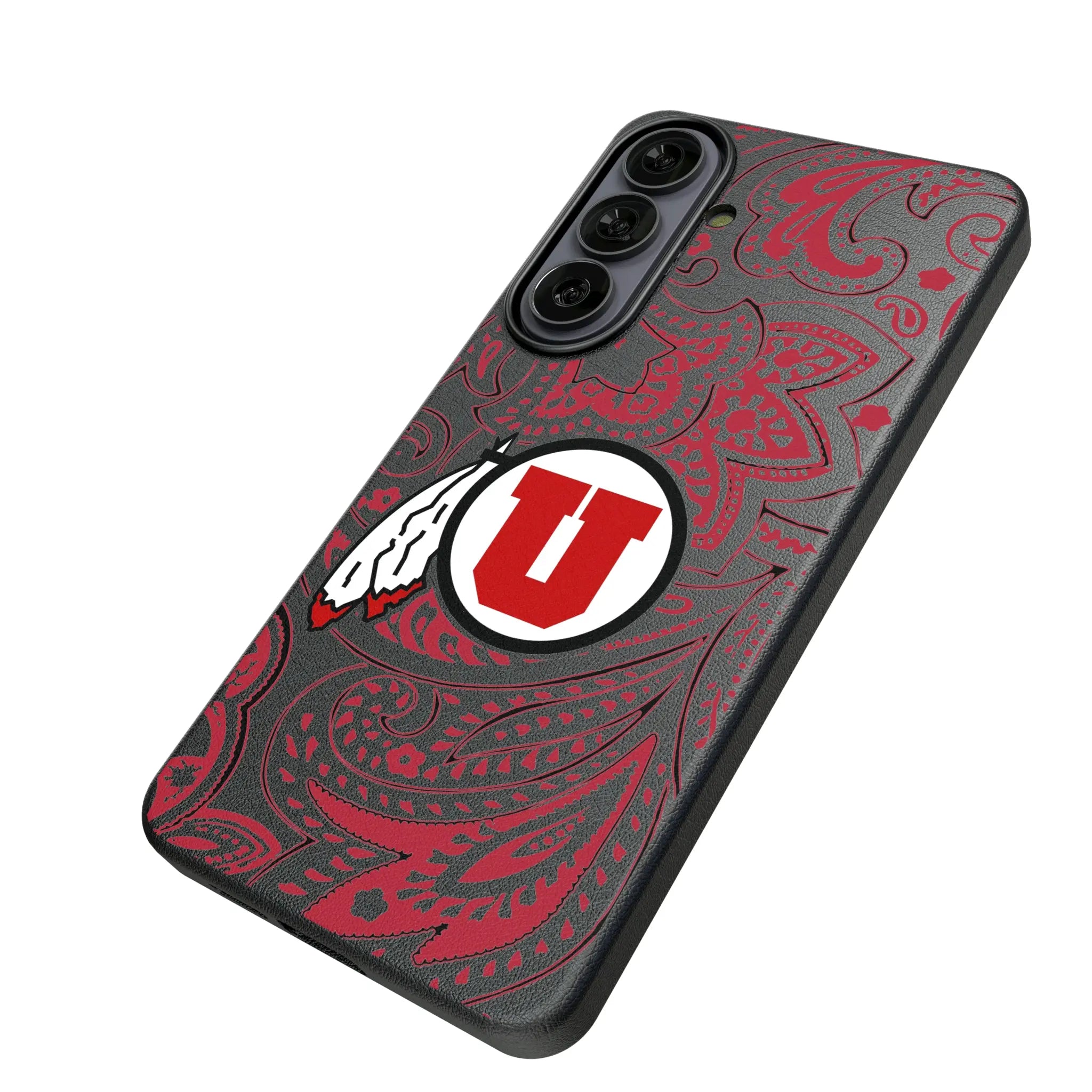 University of Utah Utes Paisley MagSafe Compatible Phone Case for Samsung Galaxy