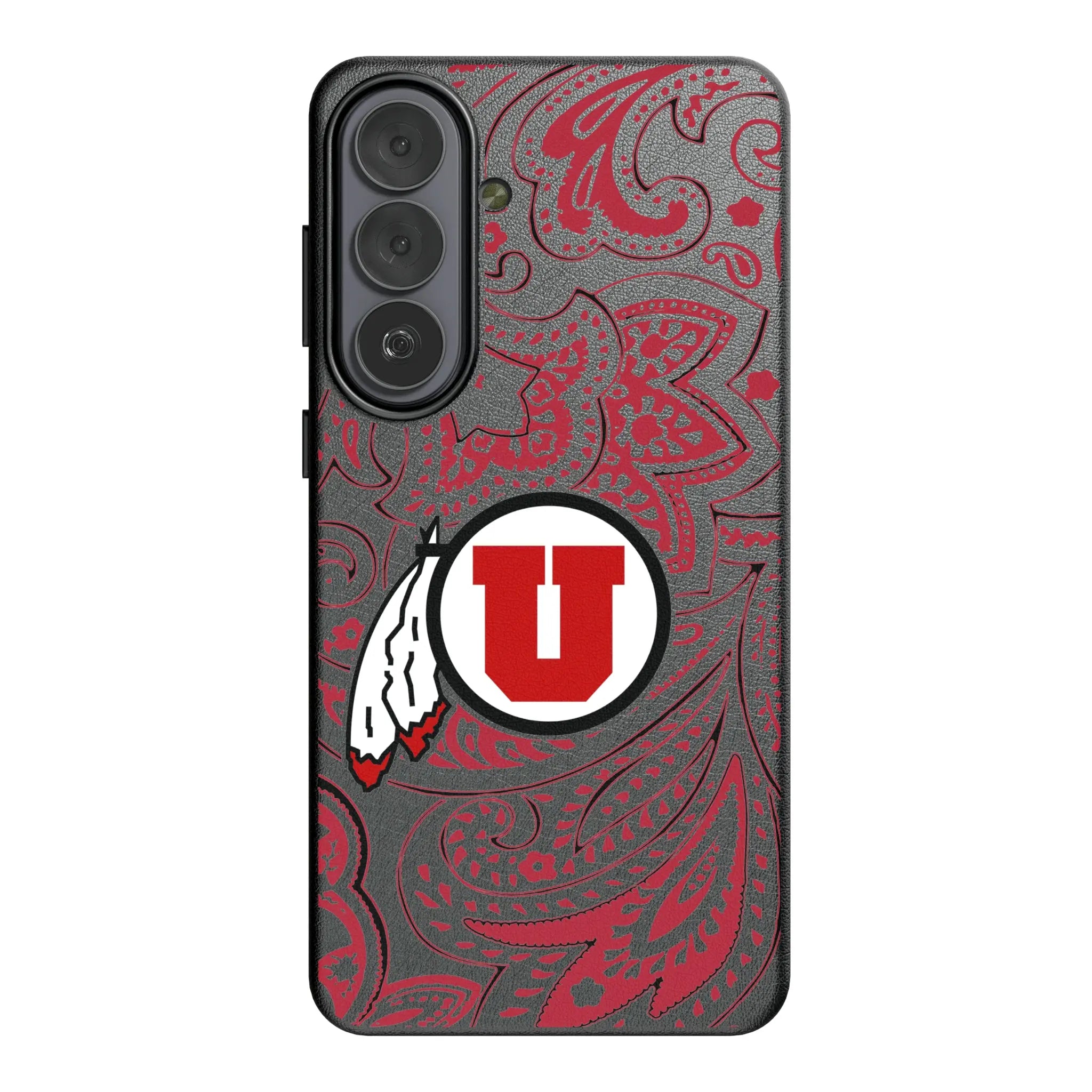 University of Utah Utes Paisley MagSafe Compatible Phone Case for Samsung Galaxy