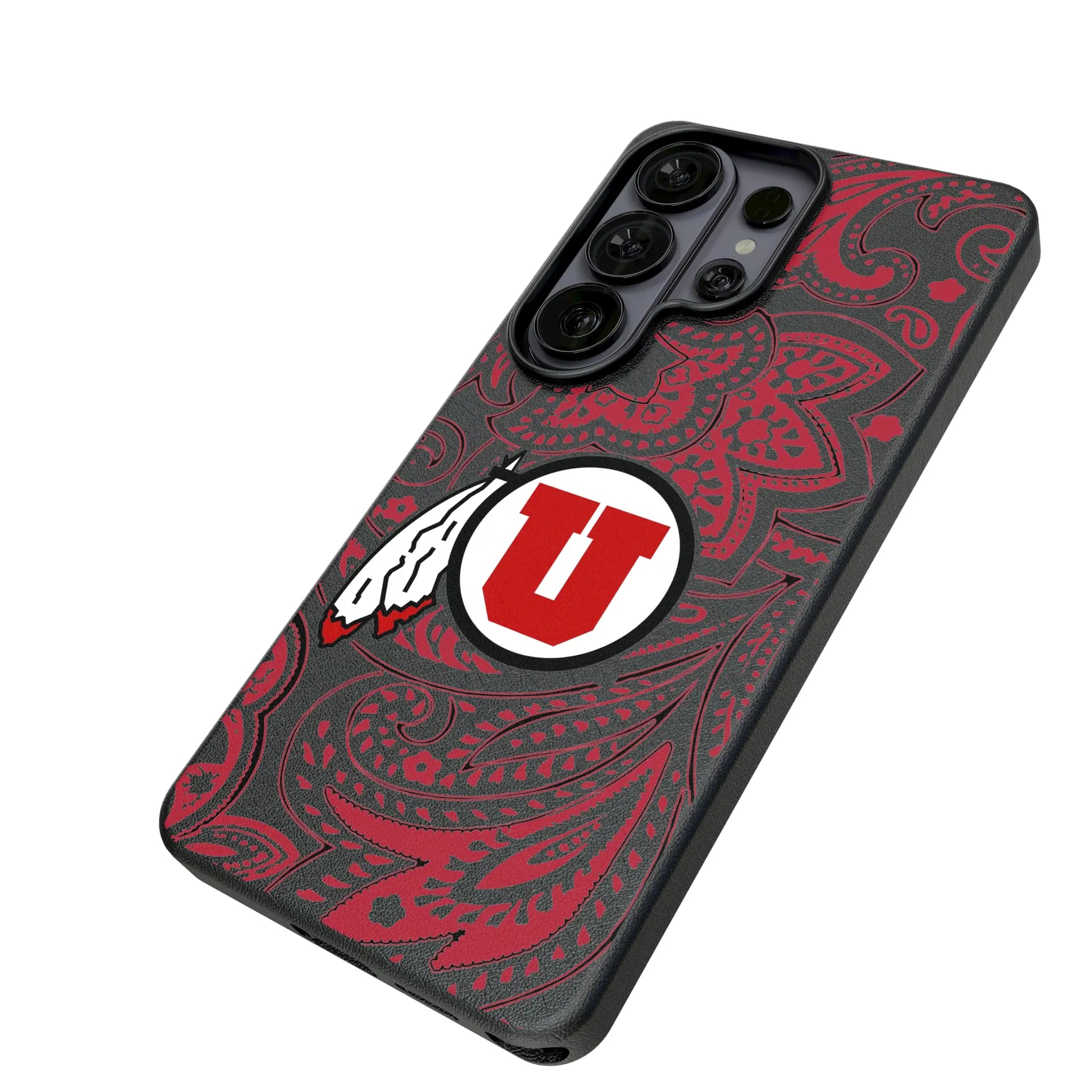 University of Utah Utes Paisley MagSafe Compatible Phone Case for Samsung Galaxy