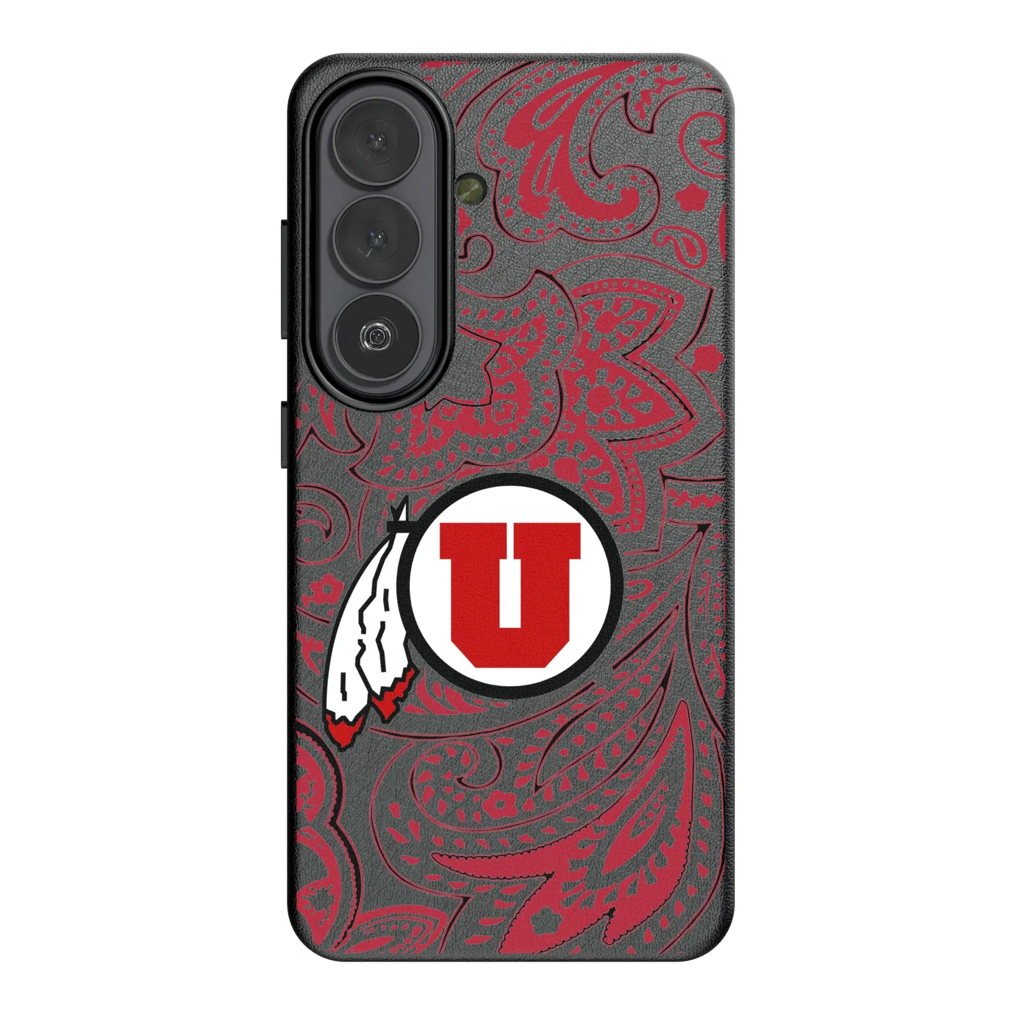 University of Utah Utes Paisley MagSafe Compatible Phone Case for Samsung Galaxy