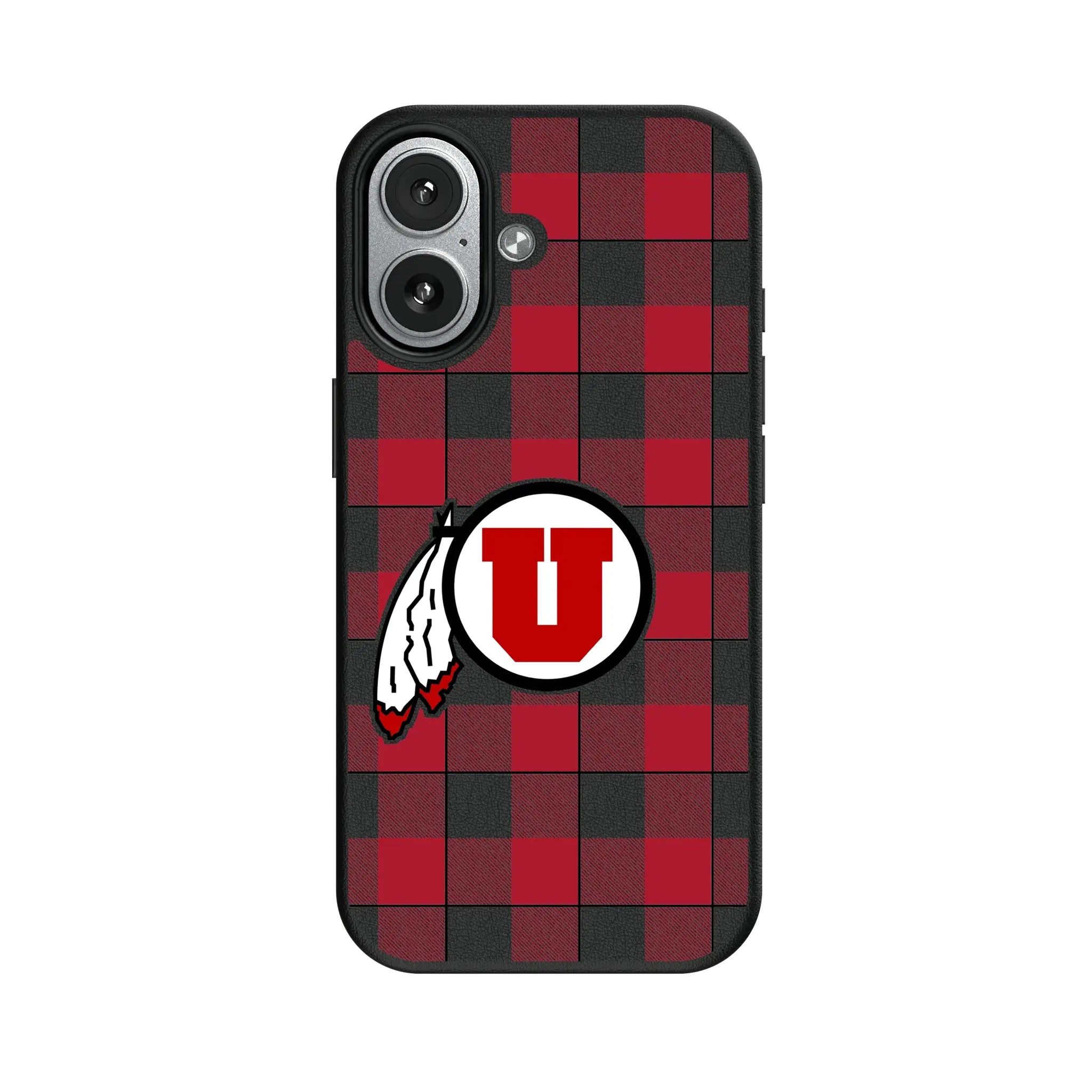 University of Utah Utes Plaid MagSafe Compatible Phone Case for Apple iPhone