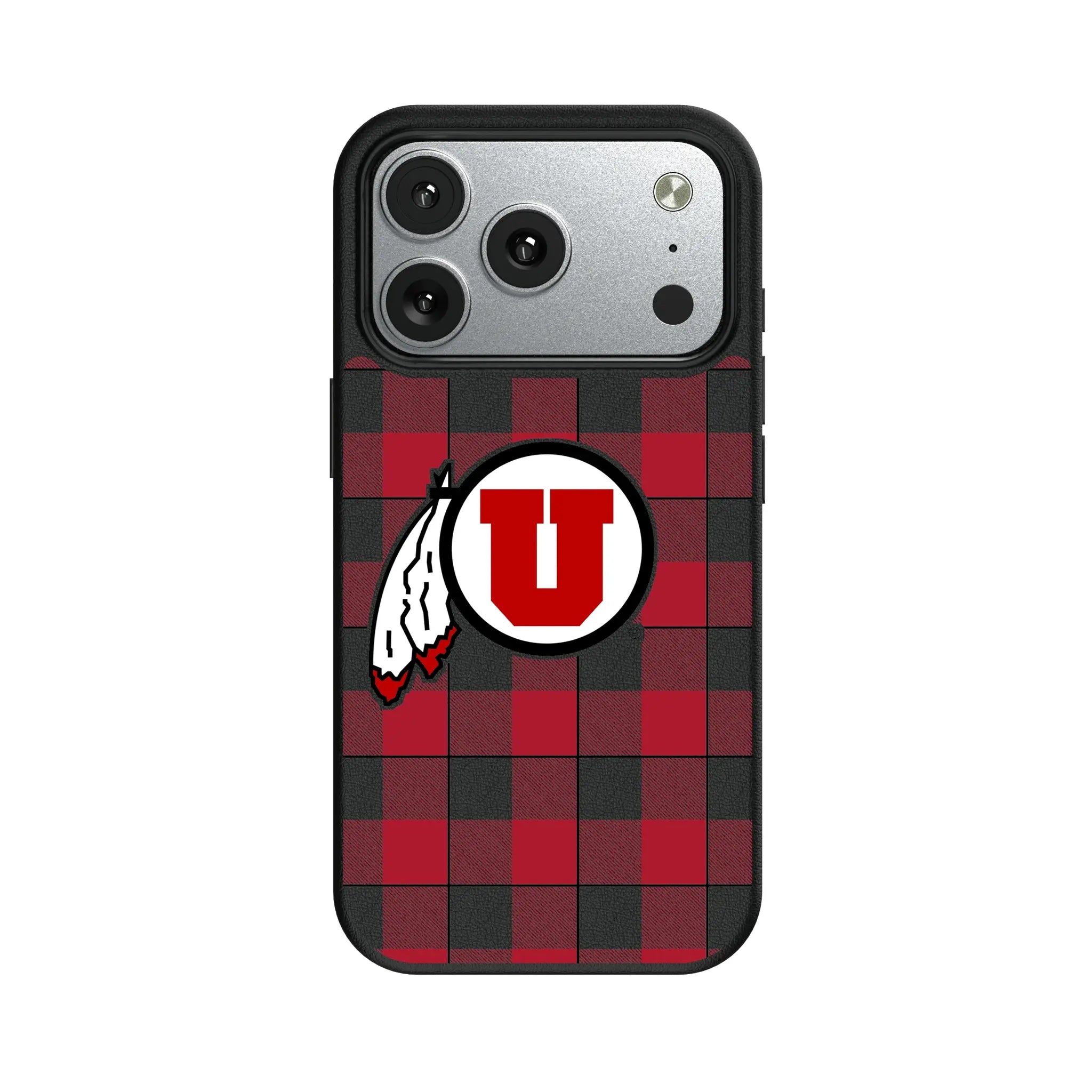 University of Utah Utes Plaid MagSafe Compatible Phone Case for Apple iPhone