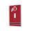 University of Utah Utes Stripe Hidden-Screw Light Switch Plate