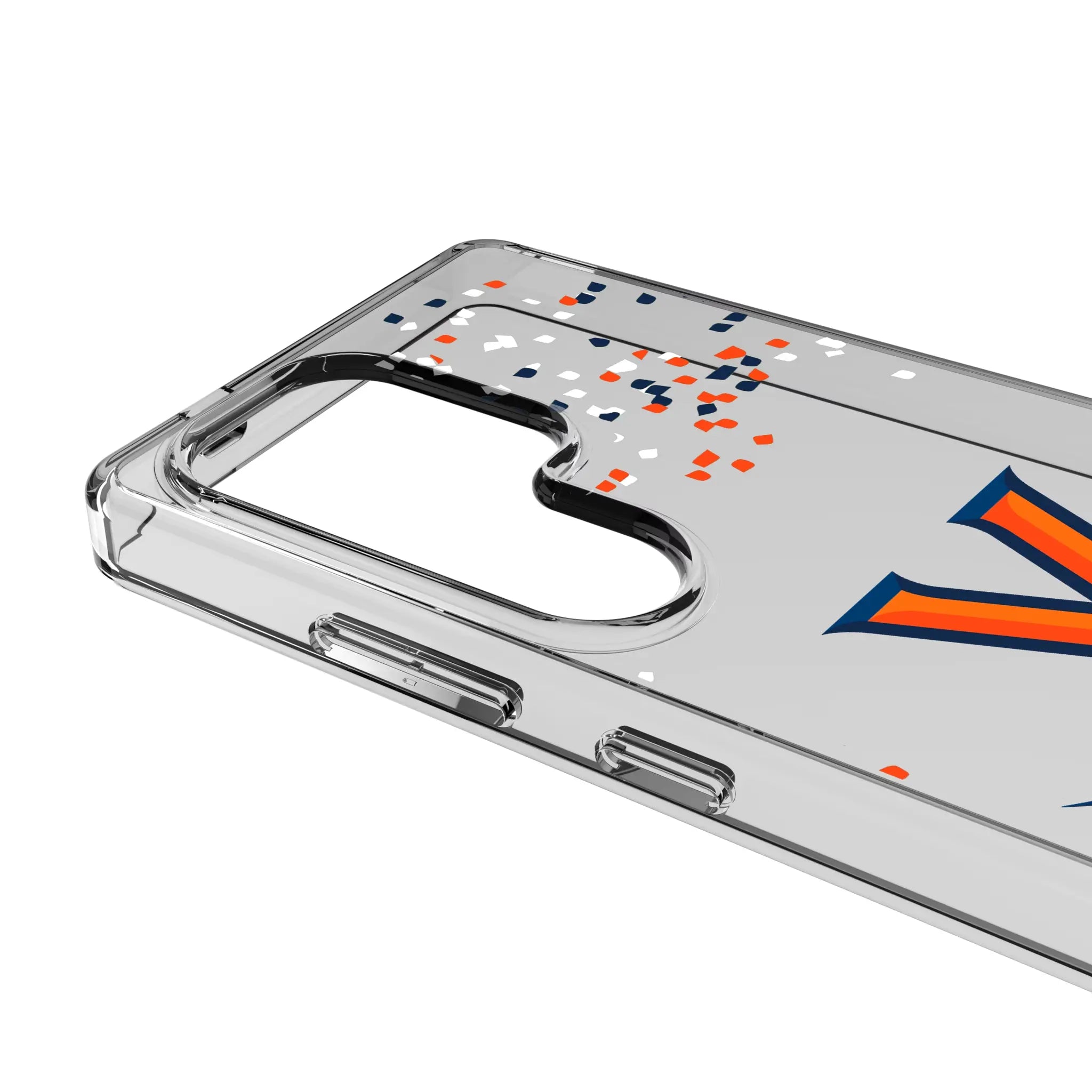 University of Virginia Cavaliers Confetti Clear Phone Case for Samsung Galaxy