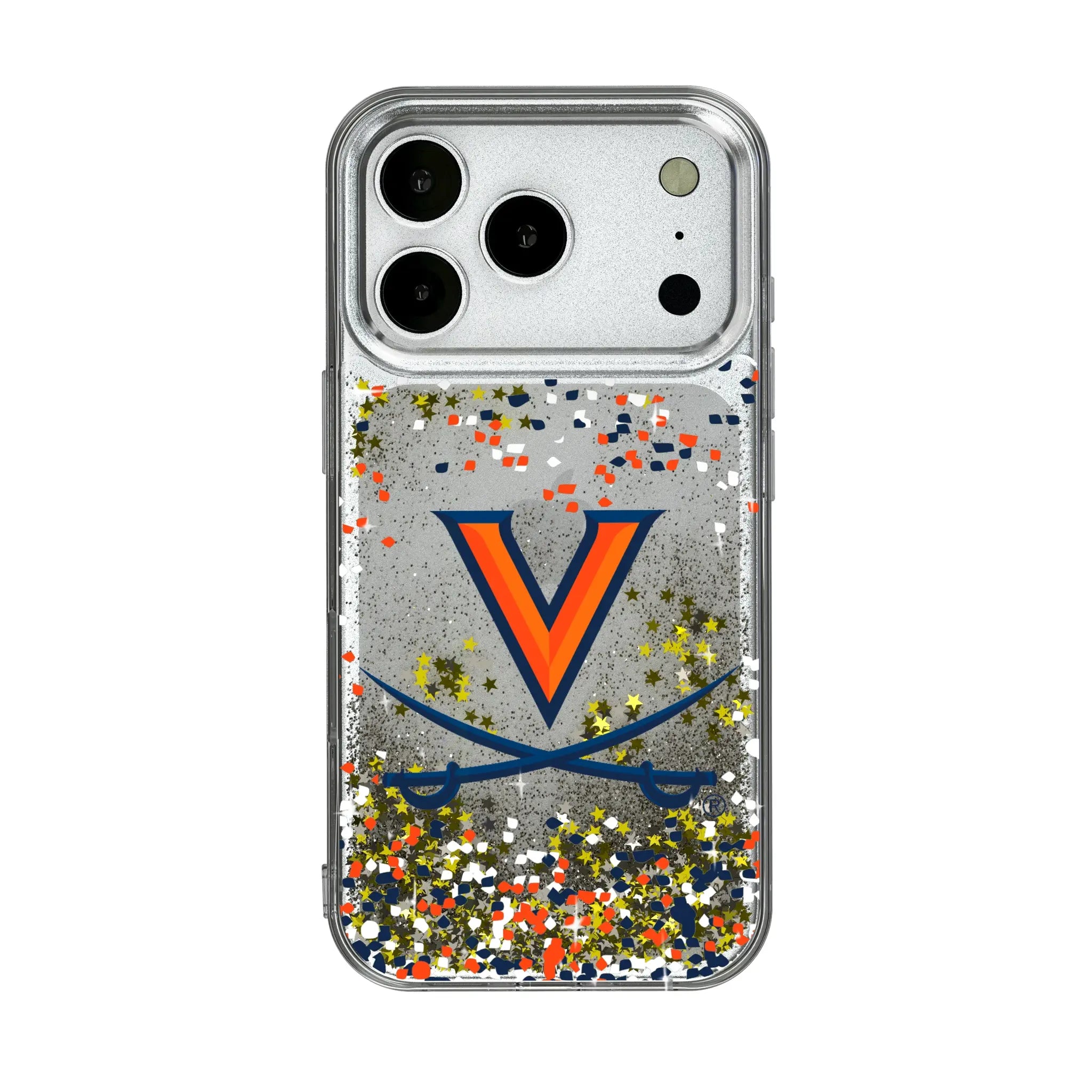 University of Virginia Cavaliers Confetti Glitter Phone Case