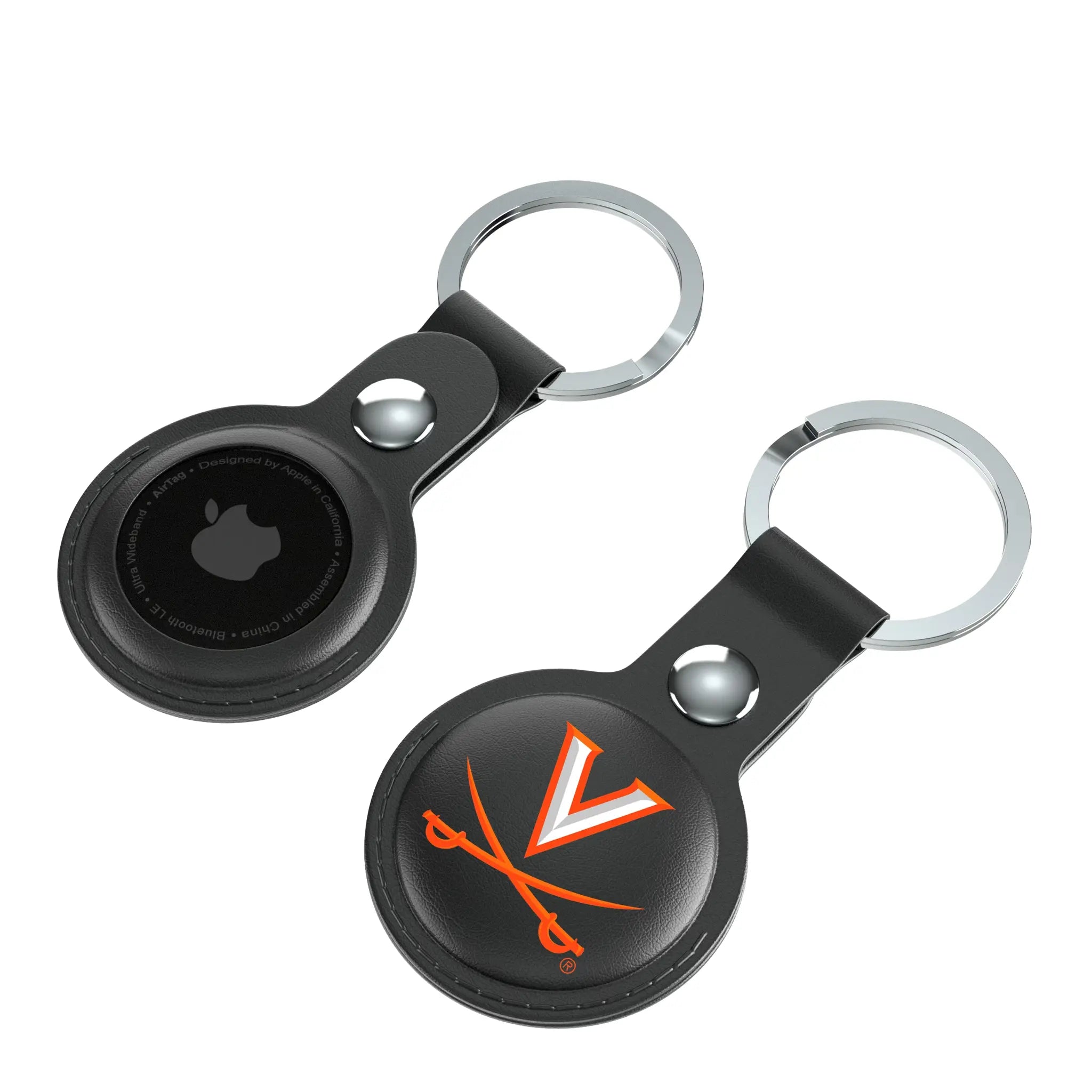 University of Virginia Cavaliers Insignia Black Airtag Holder 2-Pack