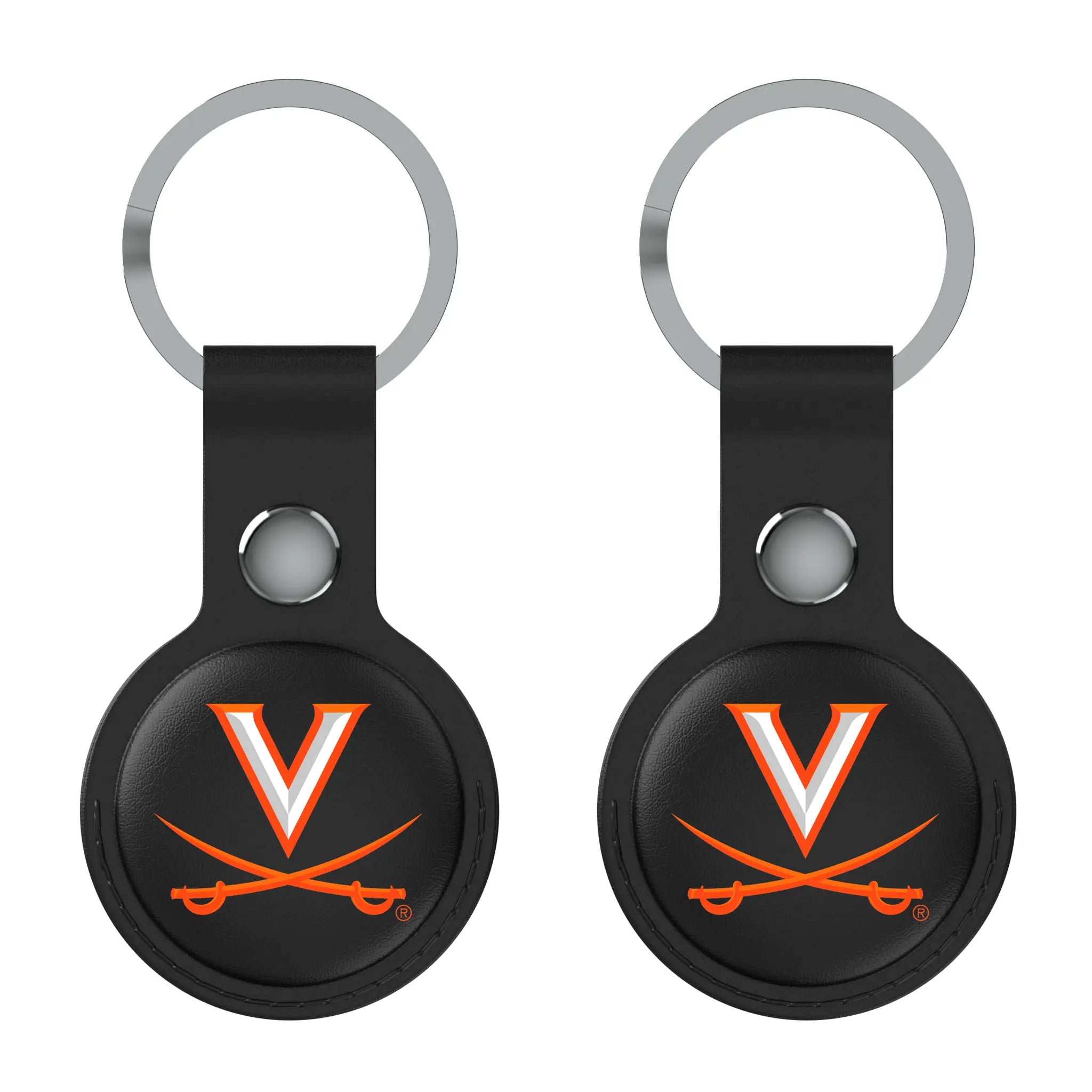University of Virginia Cavaliers Insignia Black Airtag Holder 2-Pack