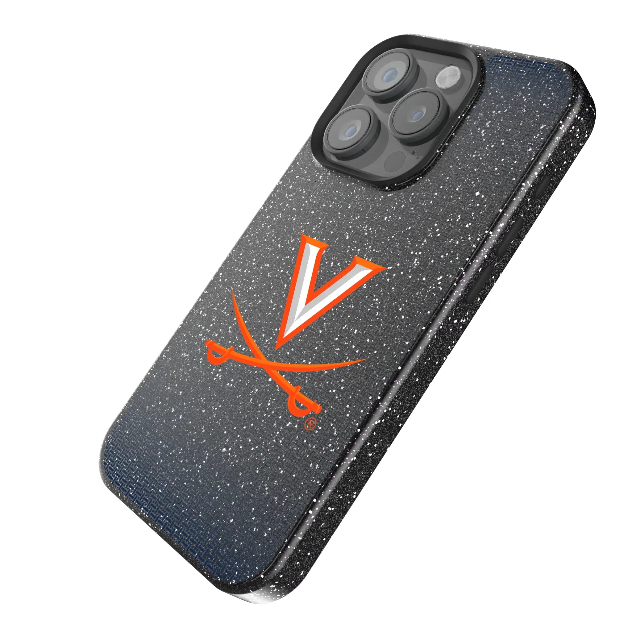 University of Virginia Cavaliers Linen Bling Phone Case for Apple iPhone