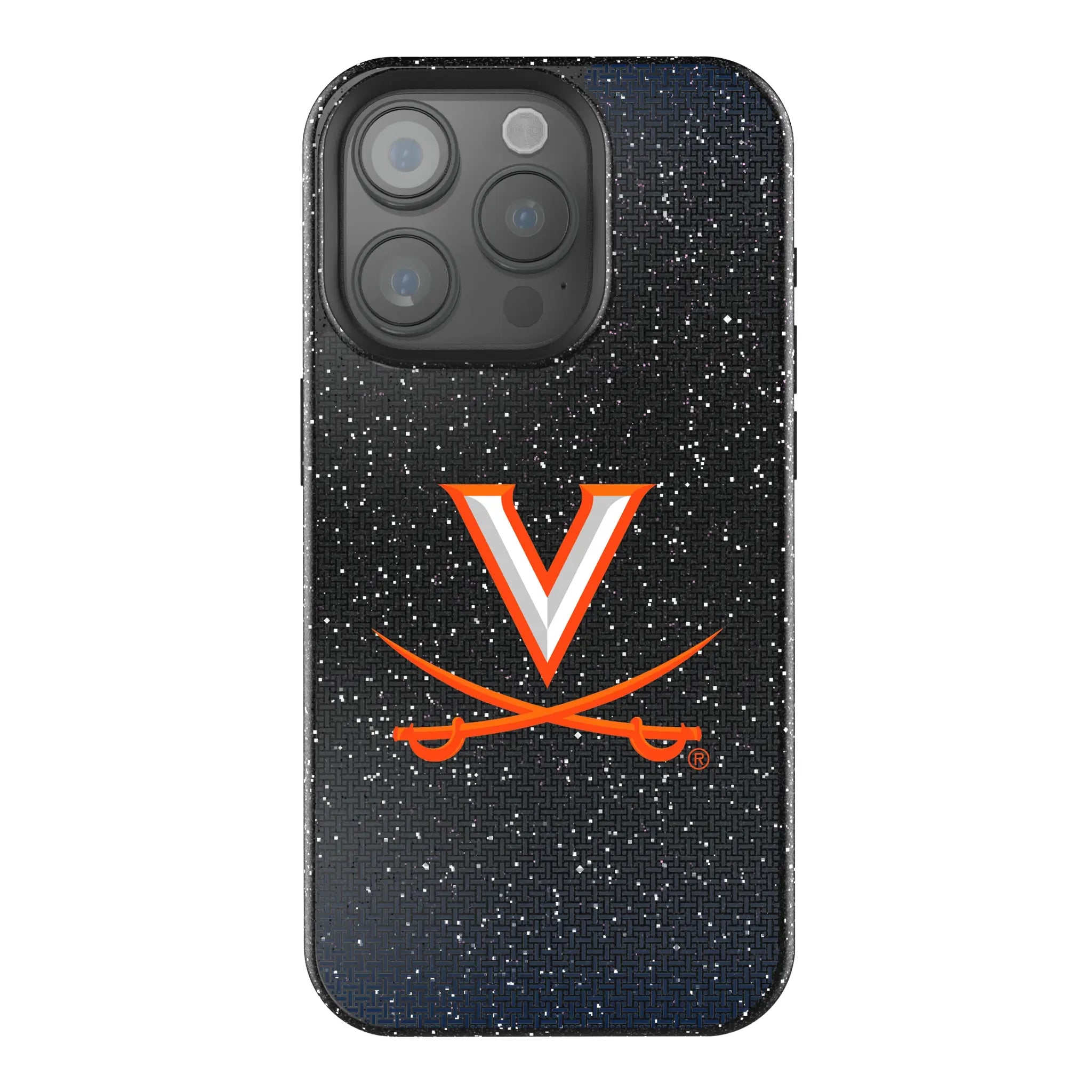 University of Virginia Cavaliers Linen Bling Phone Case for Apple iPhone