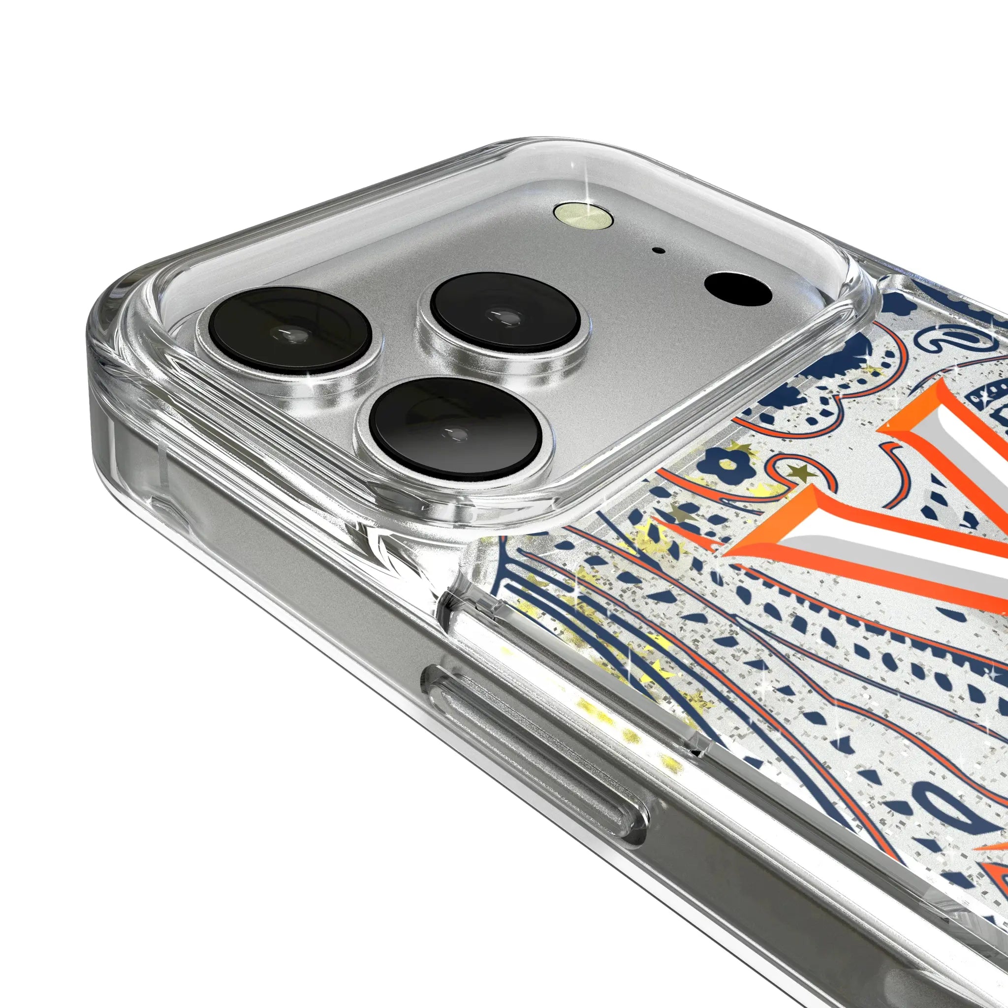 University of Virginia Cavaliers Paisley Glitter Phone Case