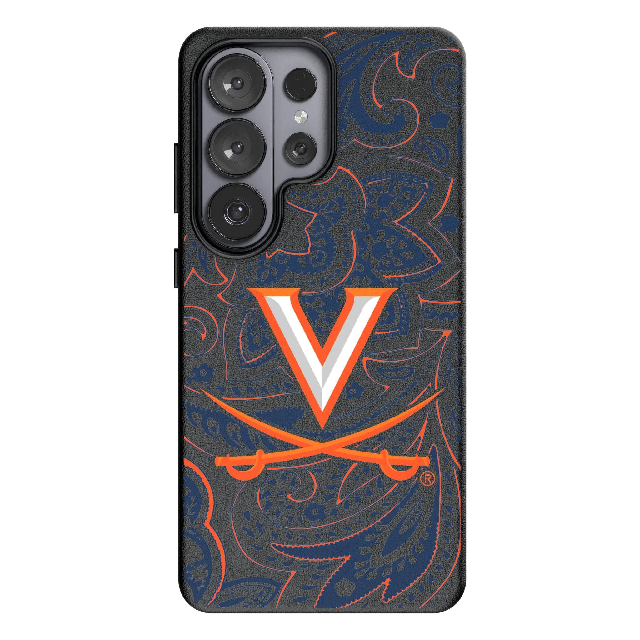 University of Virginia Cavaliers Paisley MagSafe Compatible Phone Case for Samsung Galaxy