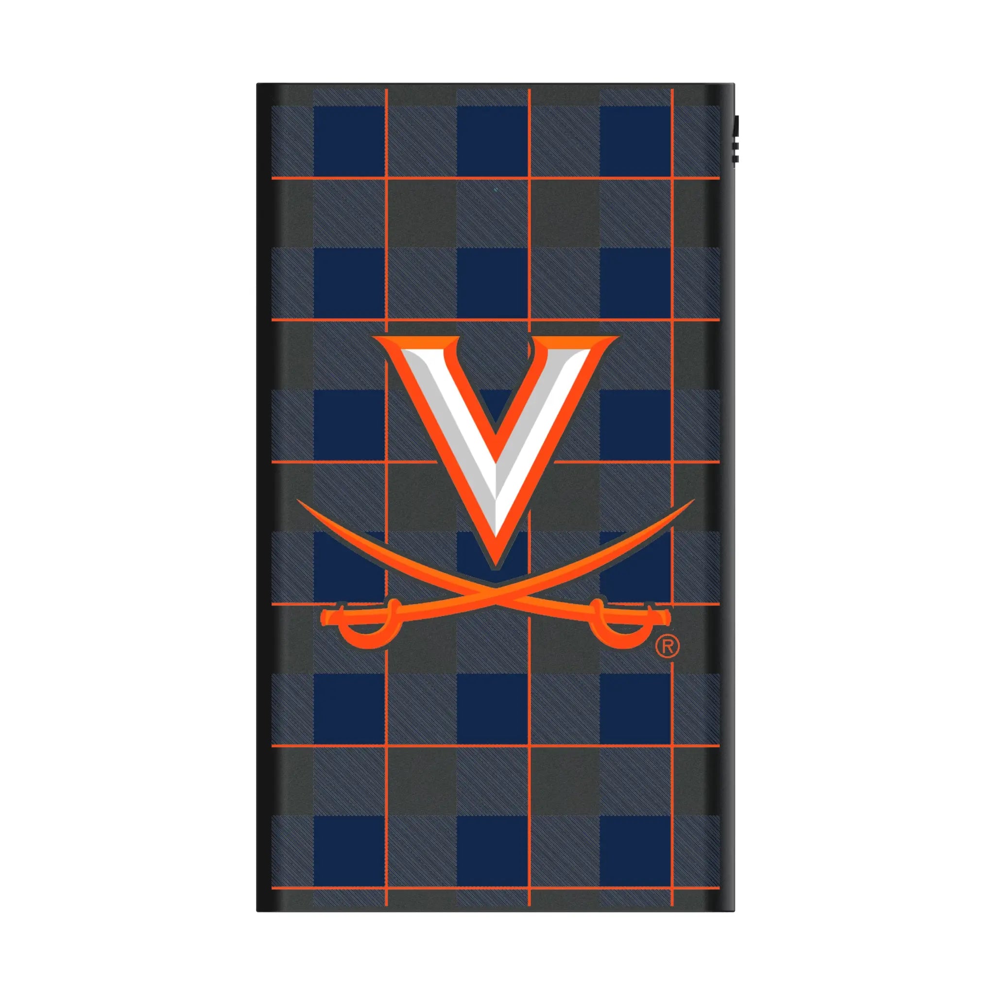 University of Virginia Cavaliers Plaid 5000mAh Flat Powerbank